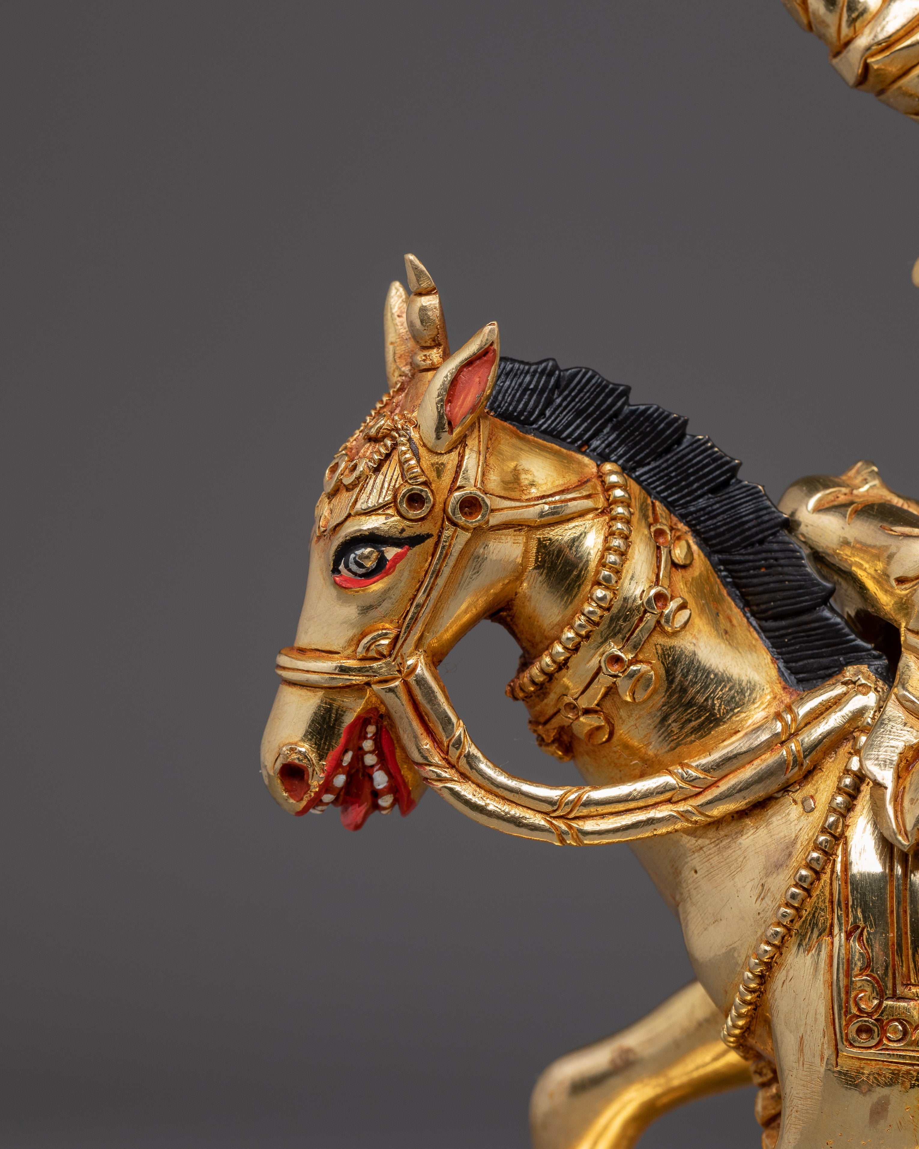 Himalayan King Gesar Statue | Handcrafted Nepali Artwork