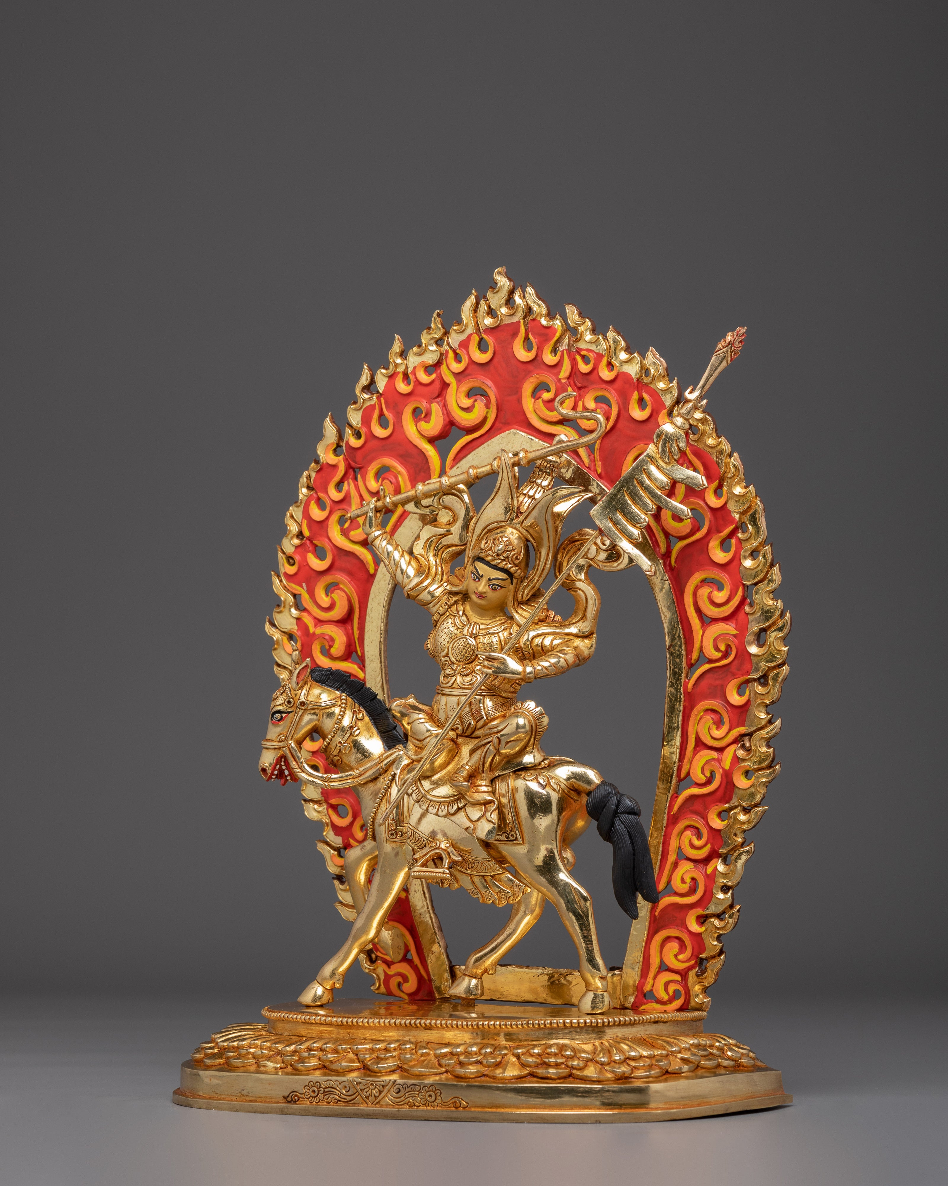Himalayan King Gesar Statue | Handcrafted Nepali Artwork