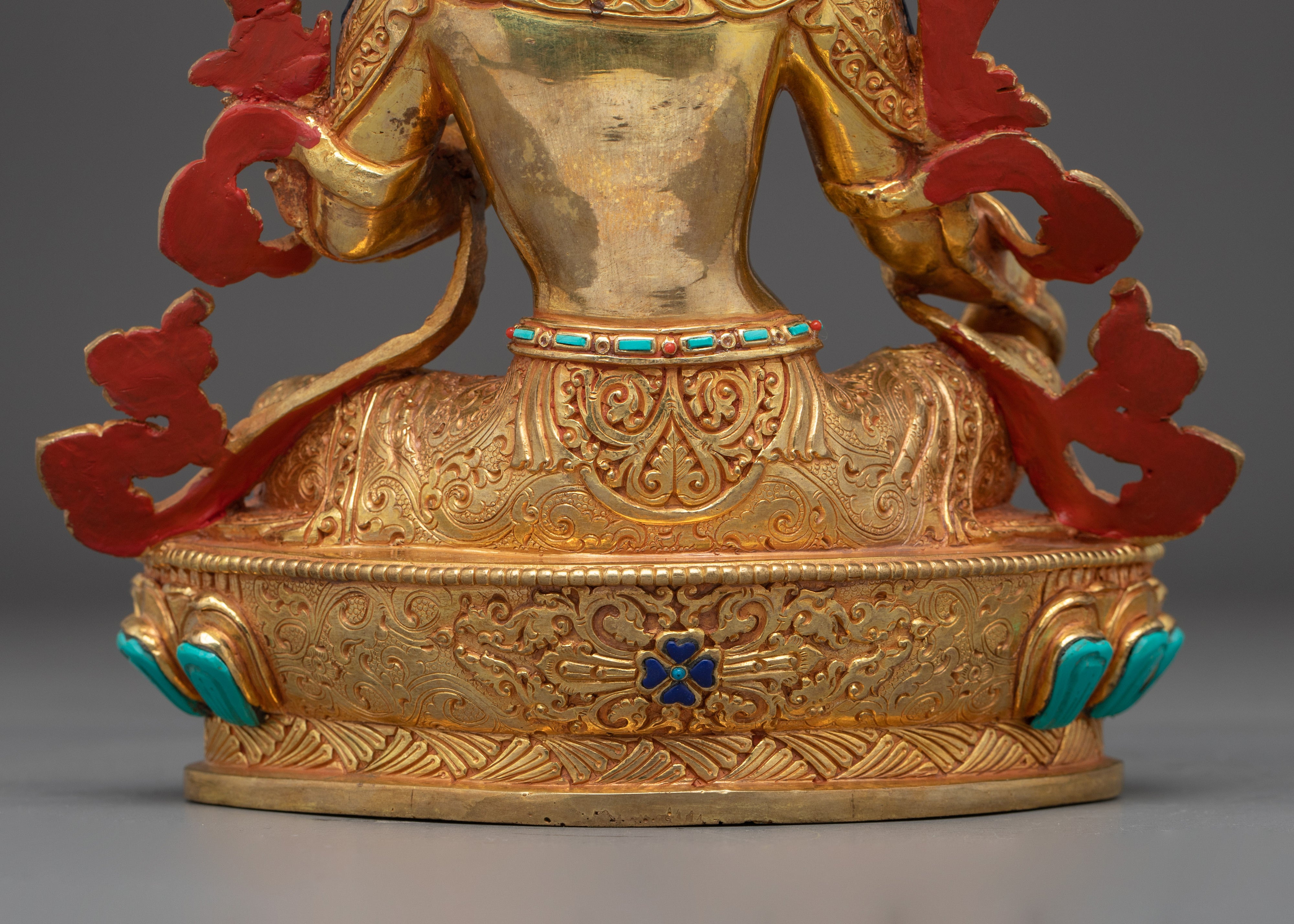 Enlightened Green Tara: Himalayan Nepali Statue