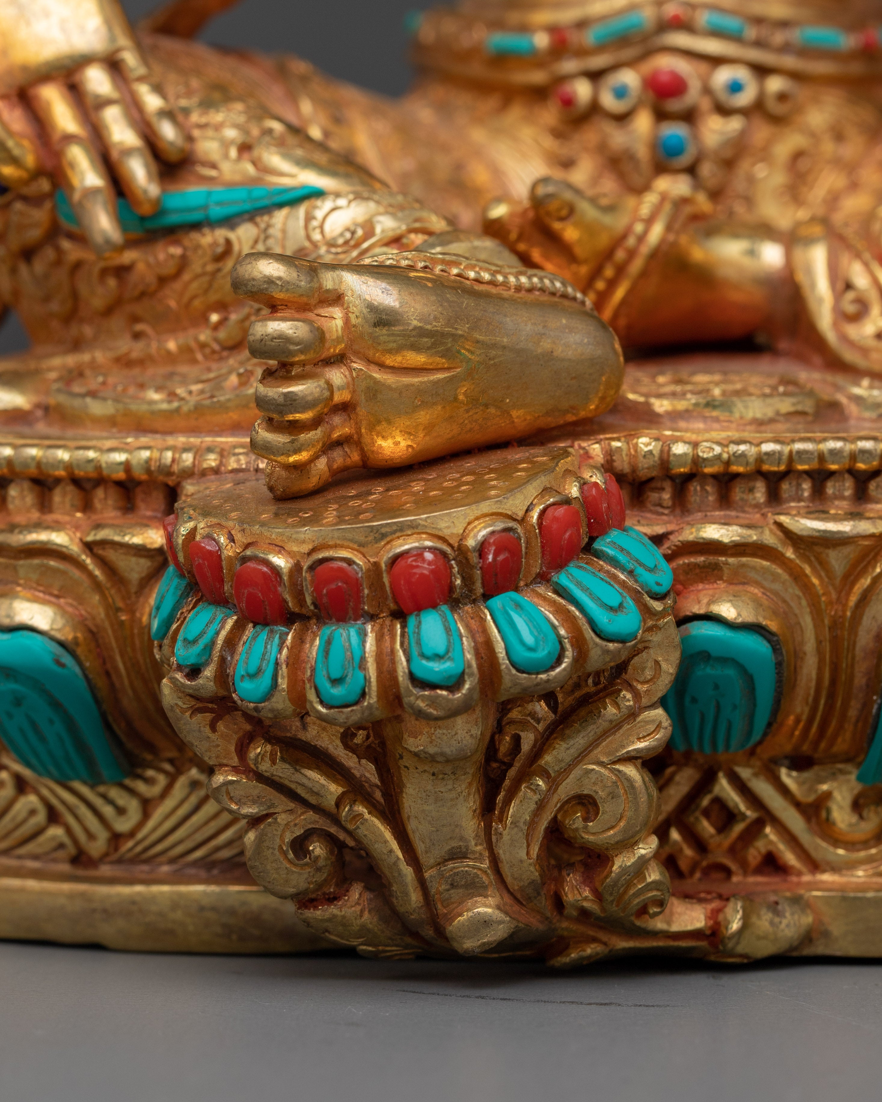 Enlightened Green Tara: Himalayan Nepali Statue