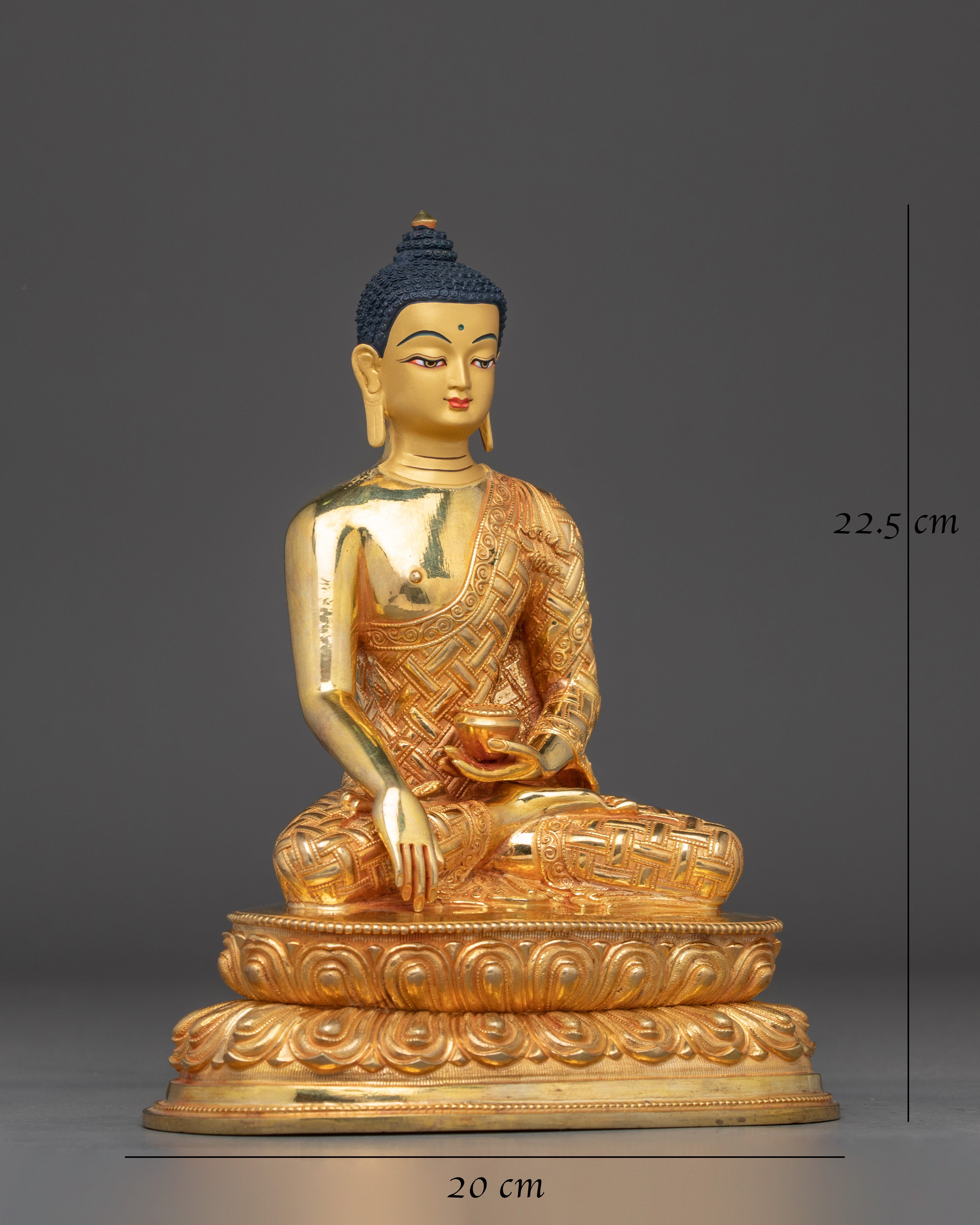 Golden Shakyamuni Buddha Art, Wisdom Guide