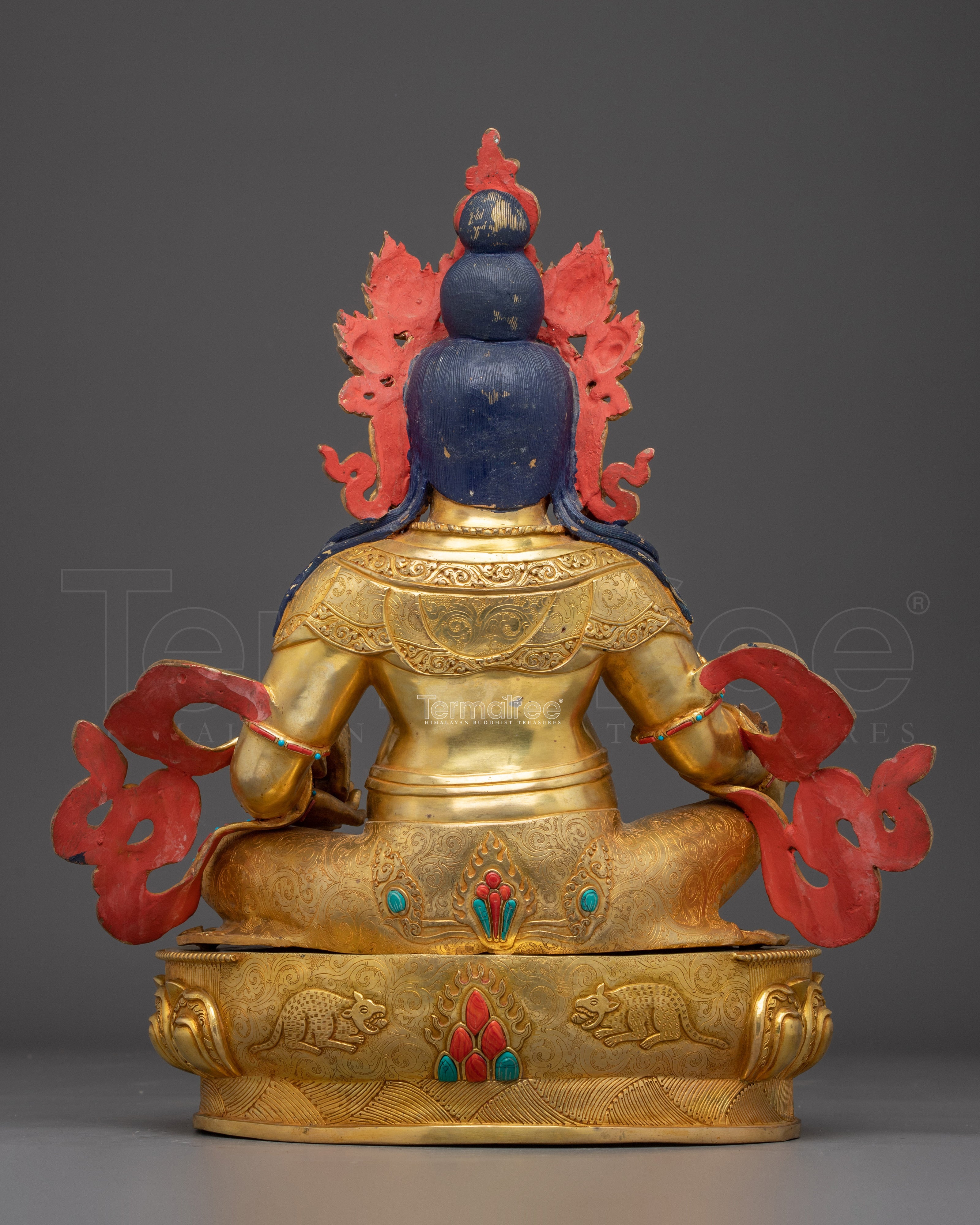 Dzambhala Golden Statue | Wealth Deity
