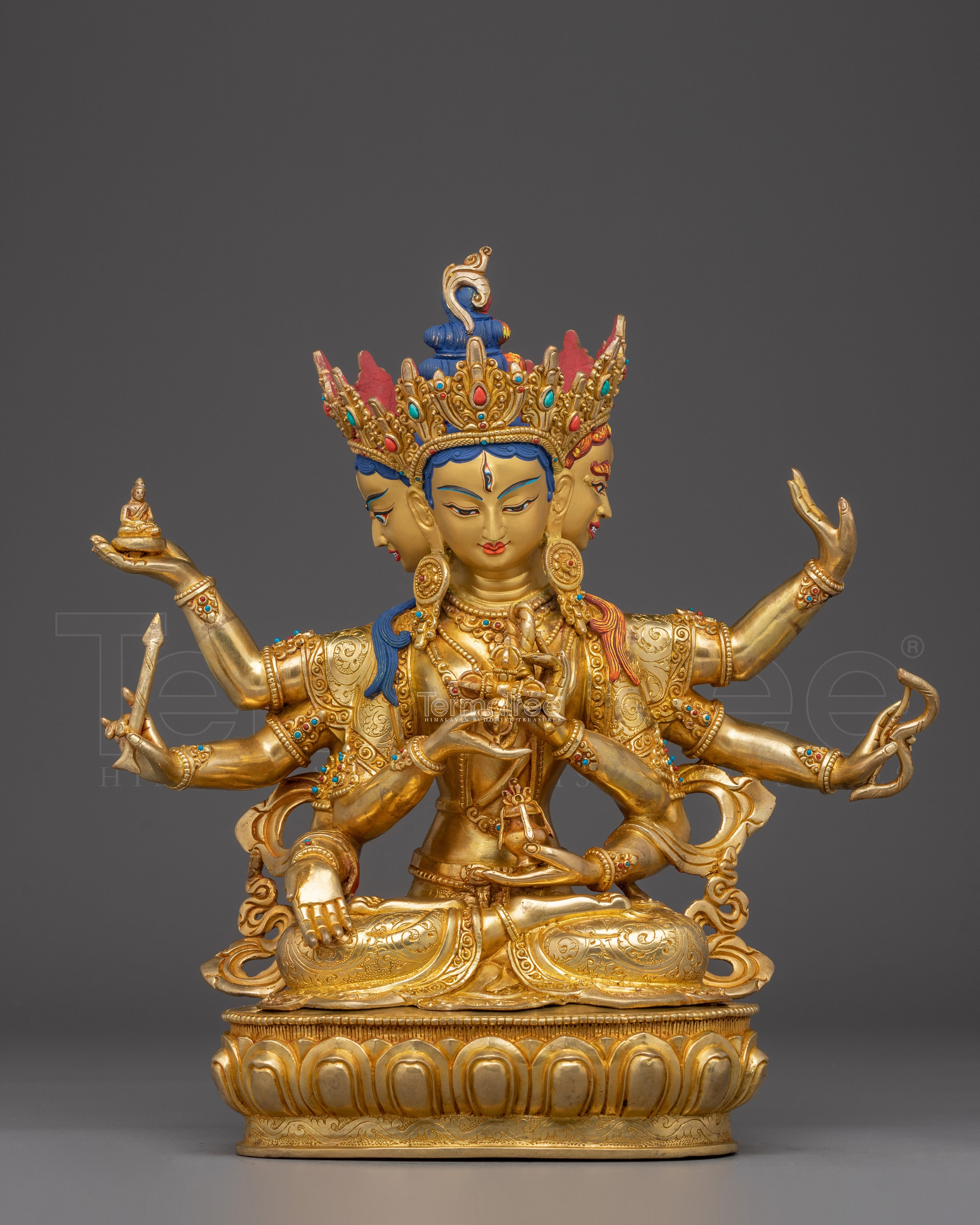 Handmade Sculpture of Buddhist Healing Goddess Namgyalma