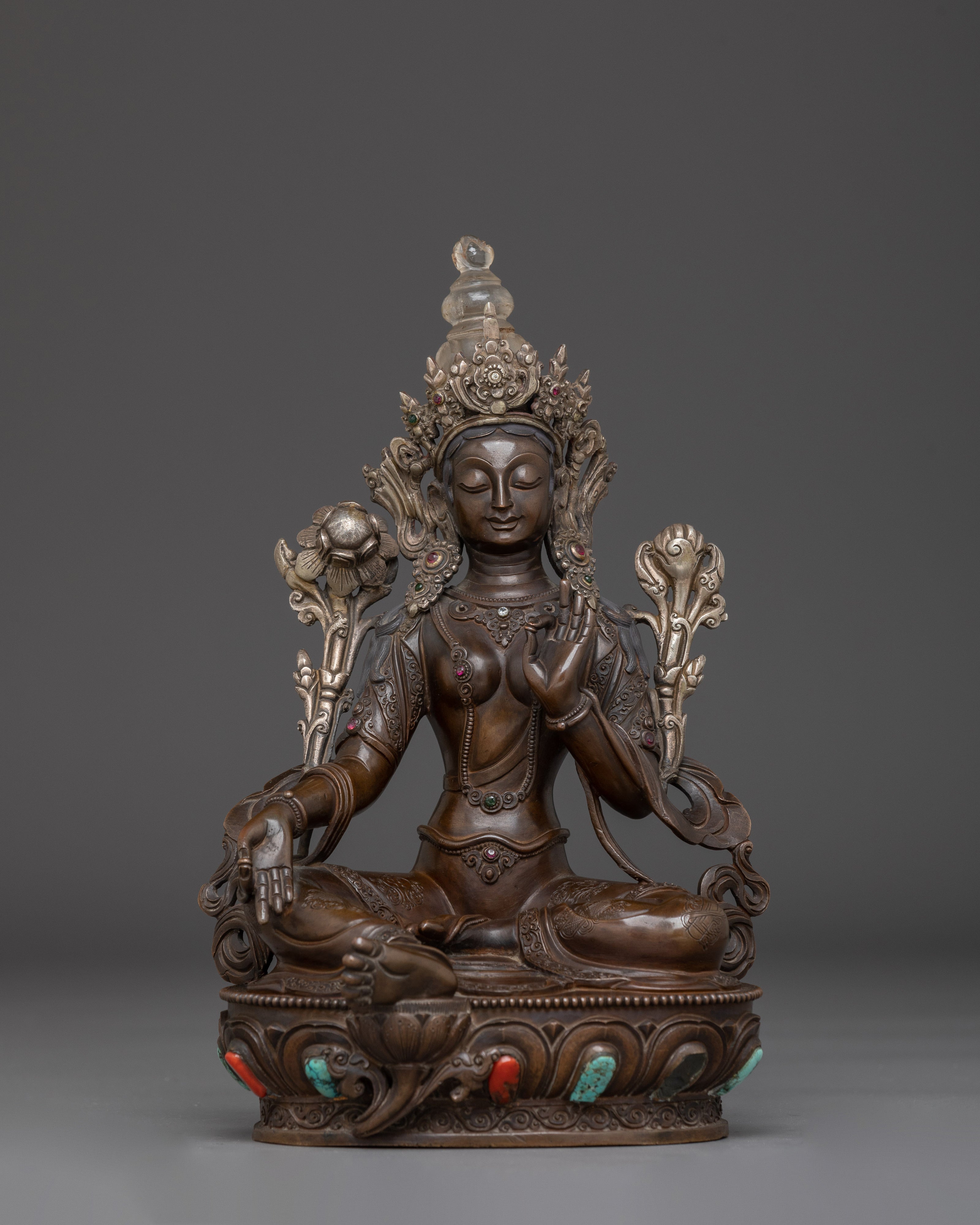 Sculpture of Green Tara: Mother of Liberation