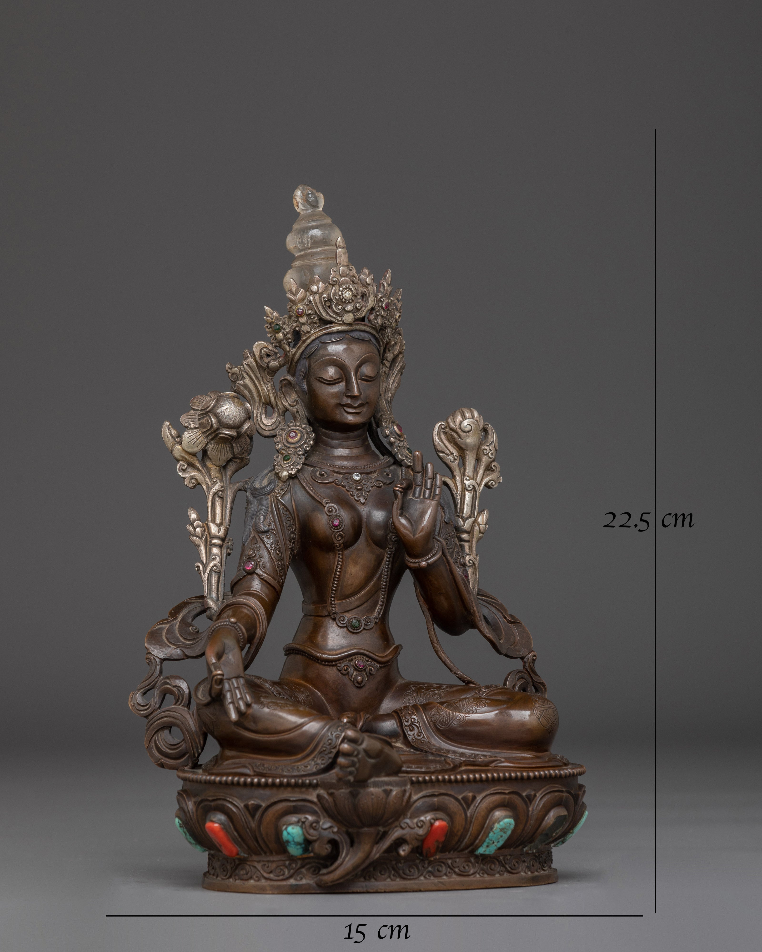 Sculpture of Green Tara: Mother of Liberation
