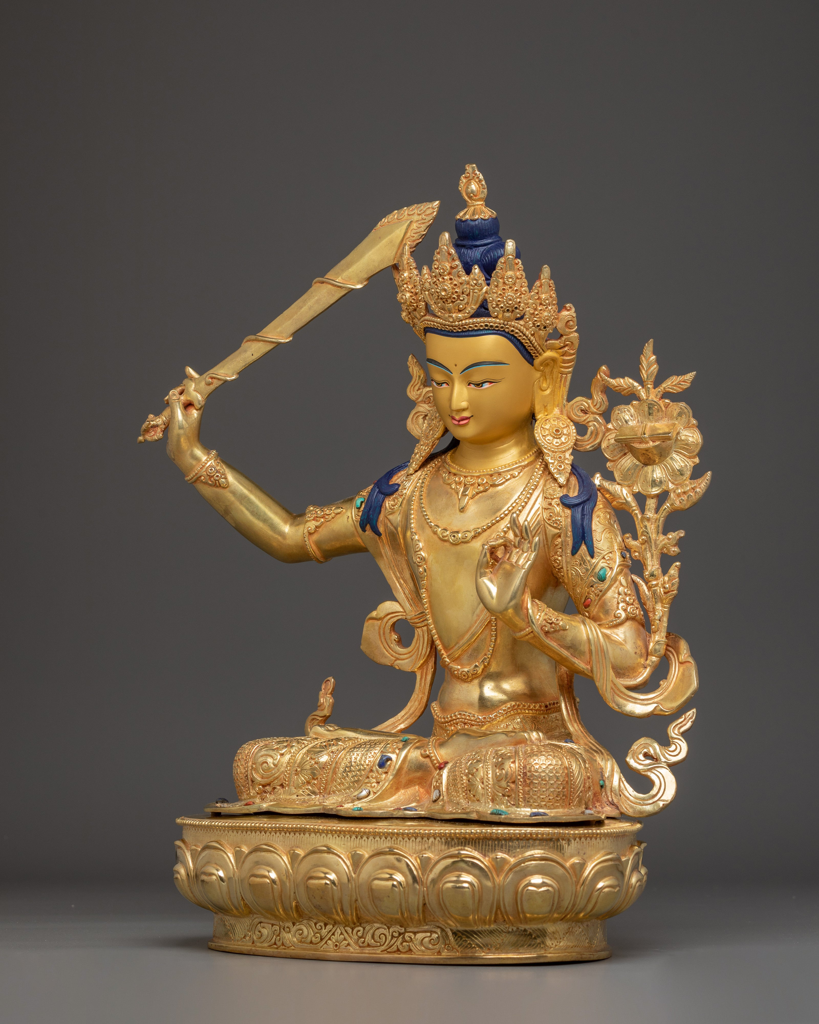 Manjushri Statue: Supreme Wisdom Deity