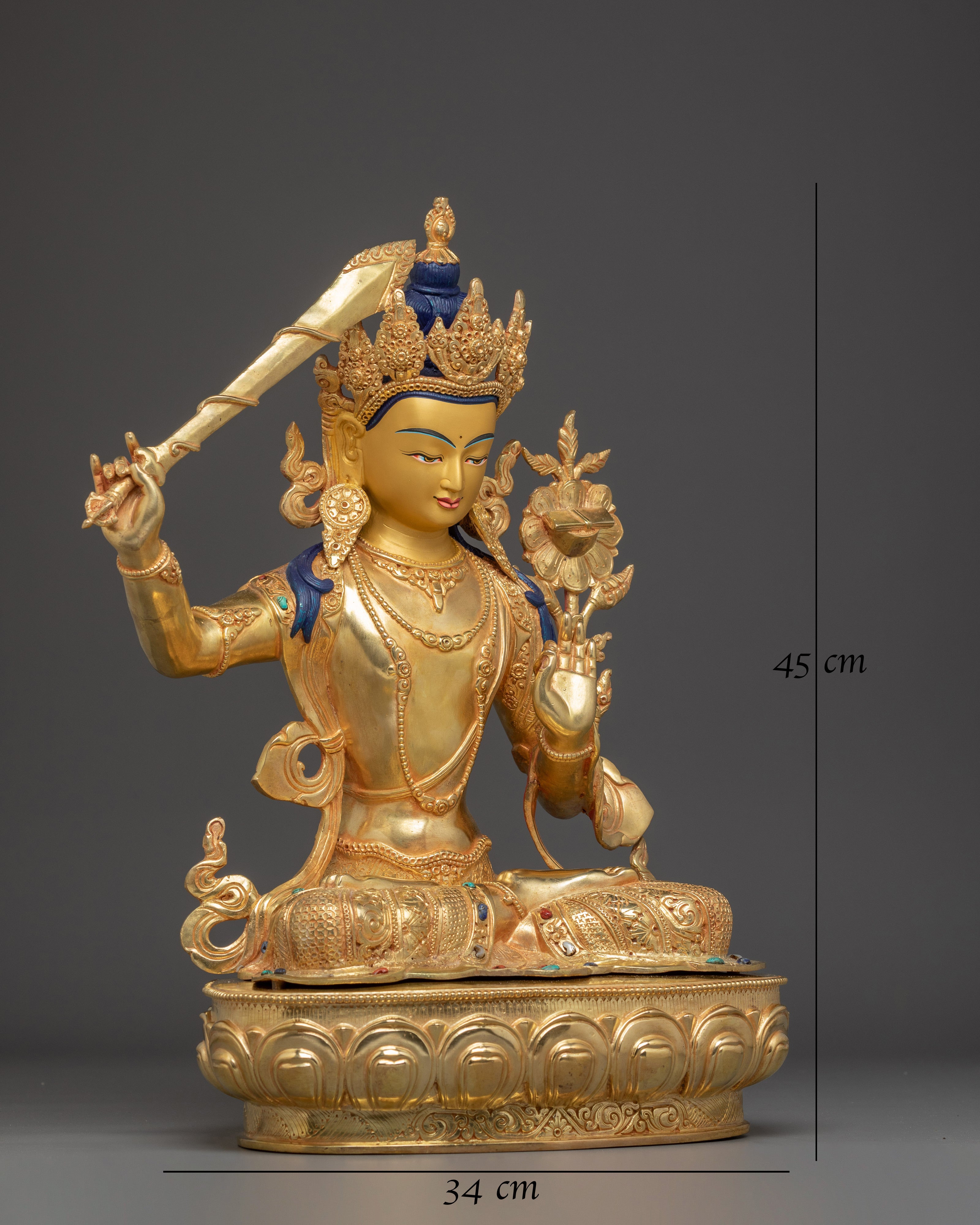 Manjushri Statue: Supreme Wisdom Deity