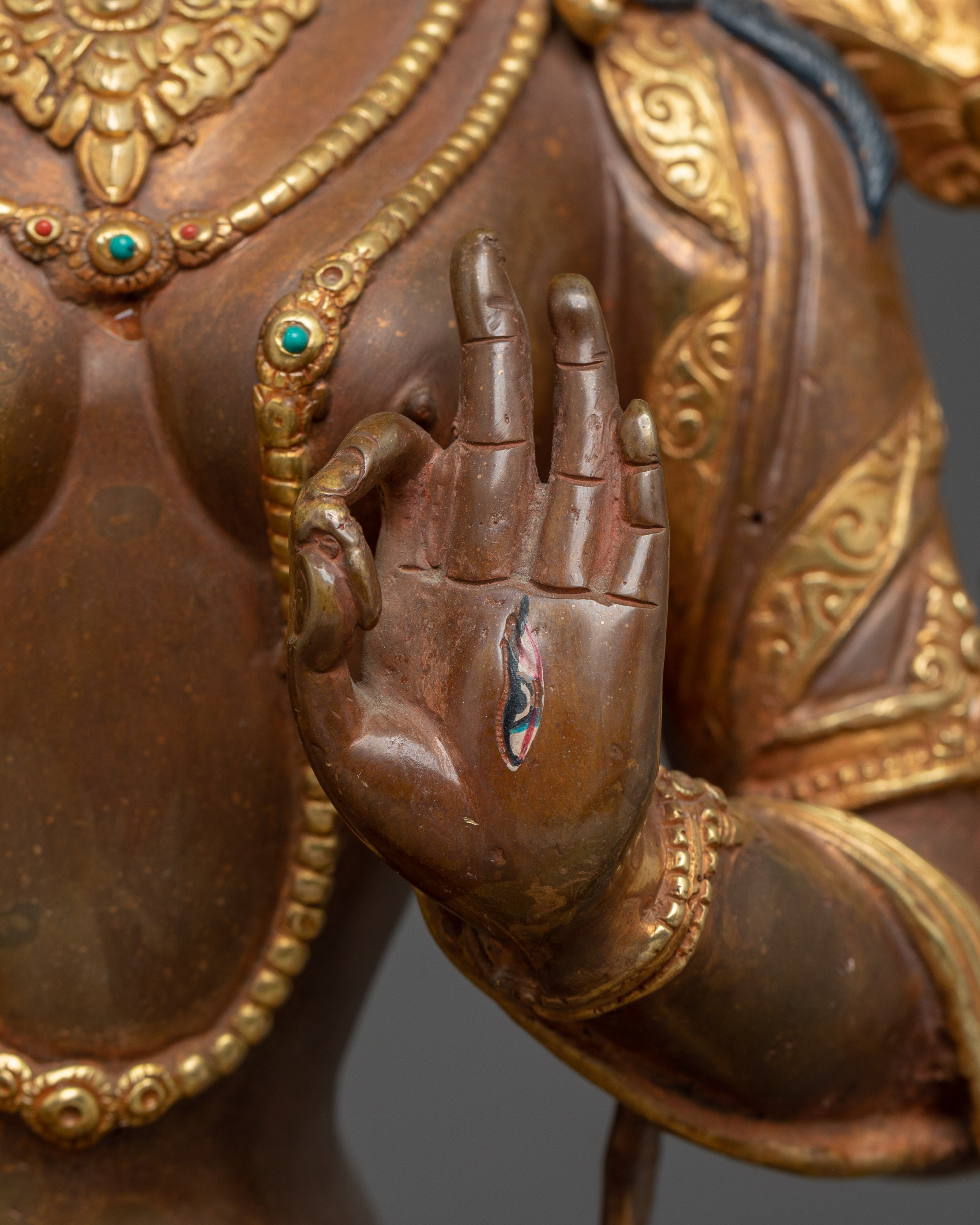 Handmade White Tara Statue: Compassionate Deity of Life