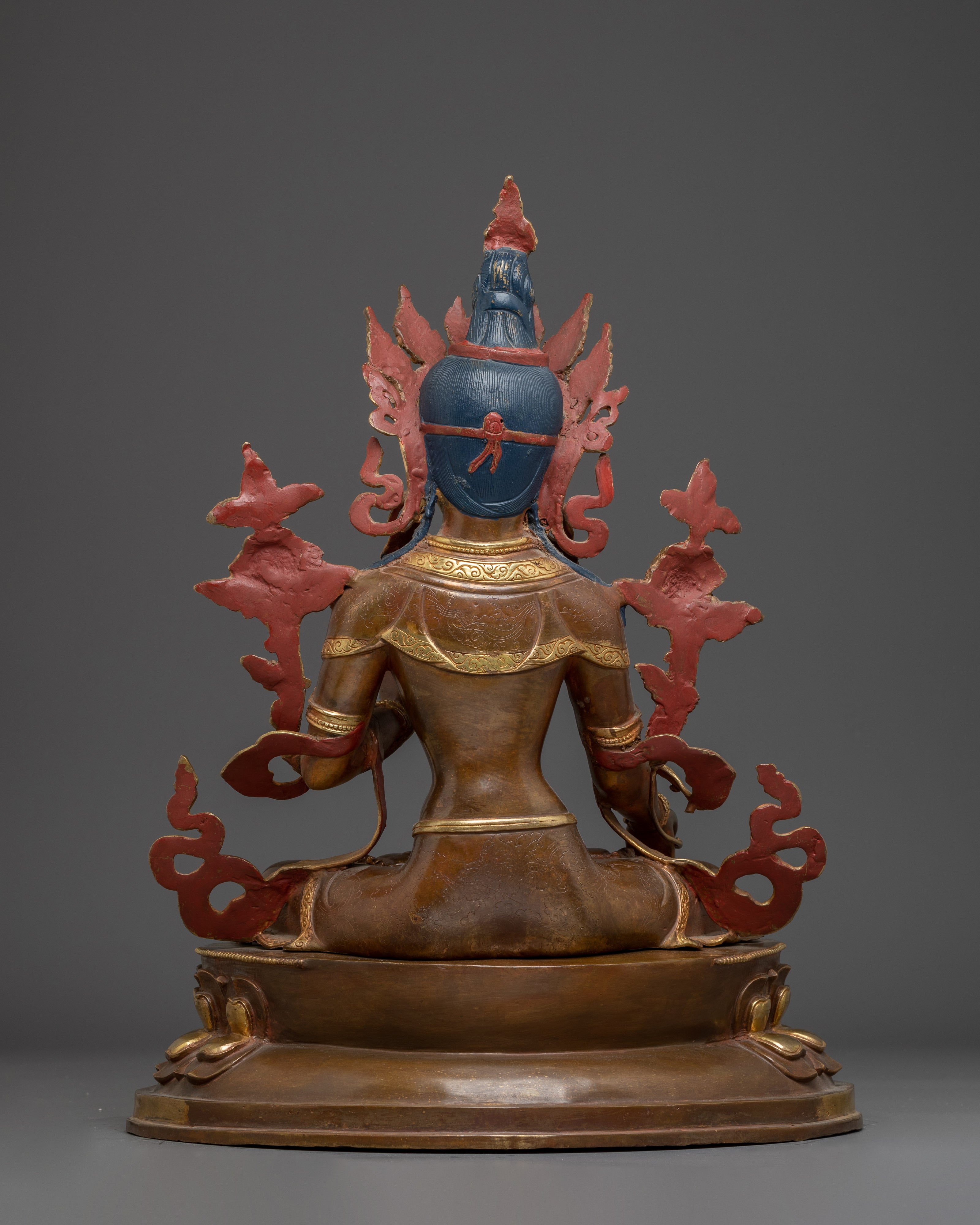 Handmade White Tara Statue: Compassionate Deity of Life