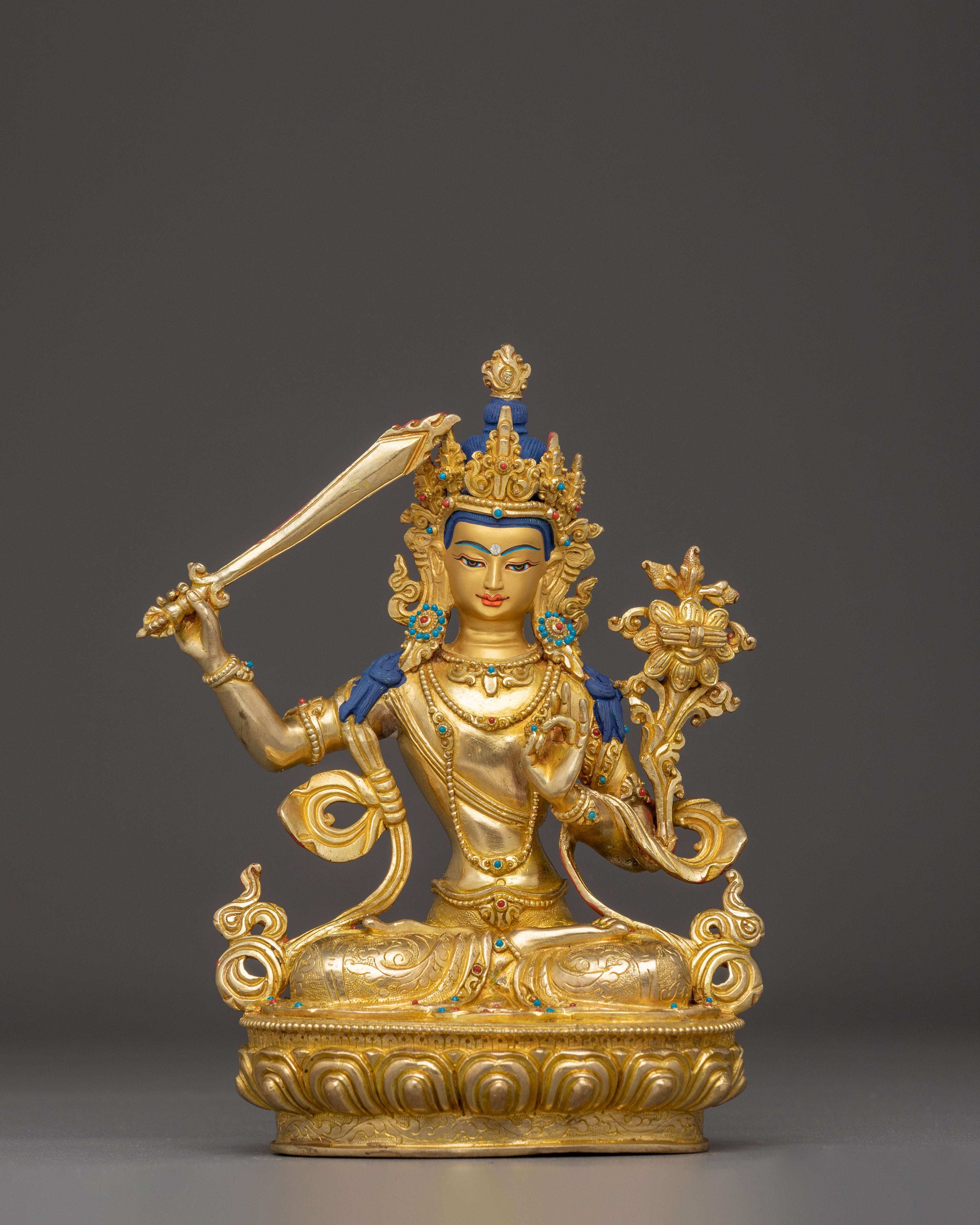 Statue of Manjushri: The Wisdom Bodhisattva 