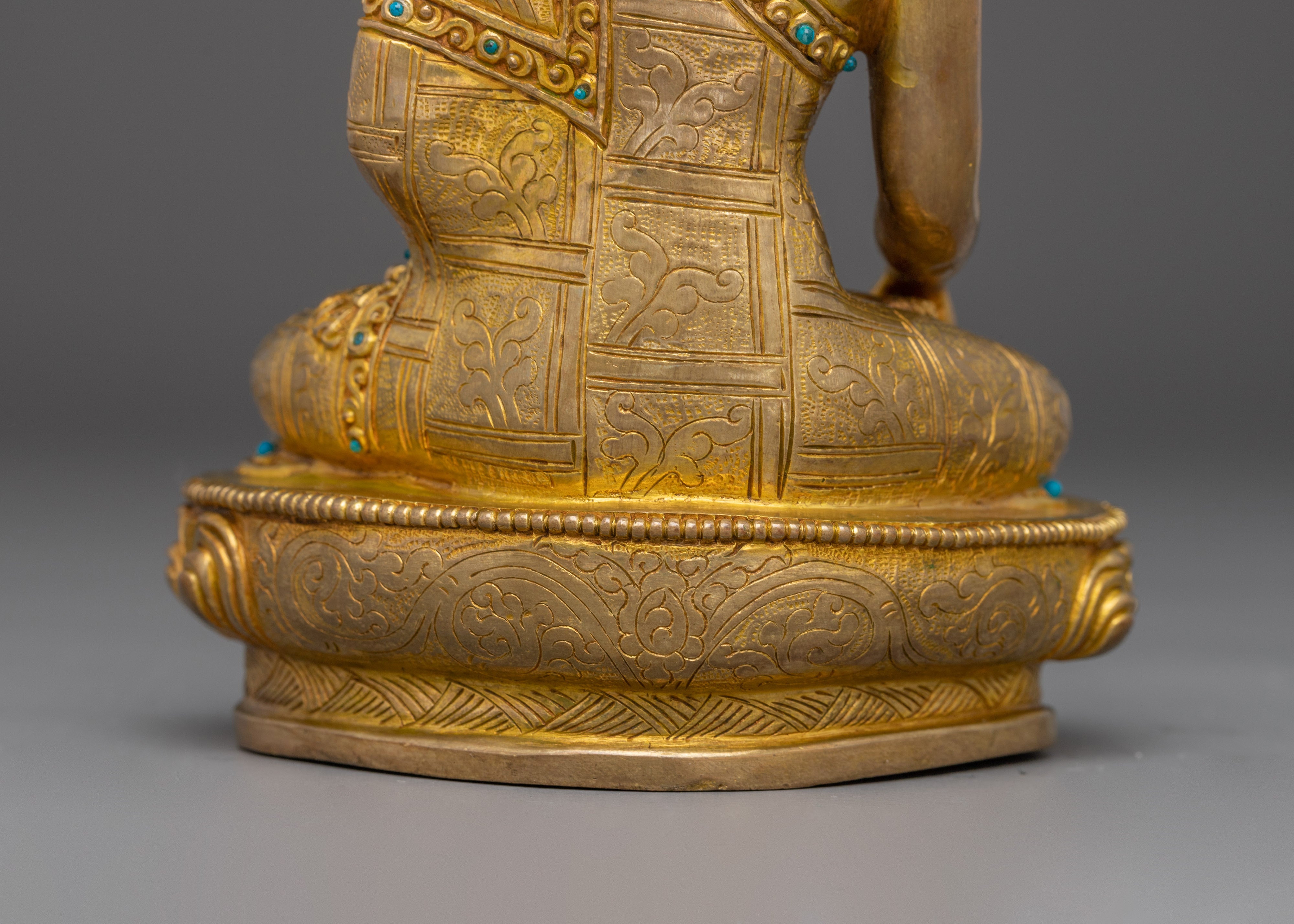 Golden Sculpture of Shakyamuni Buddha | The Sage of Shakyas