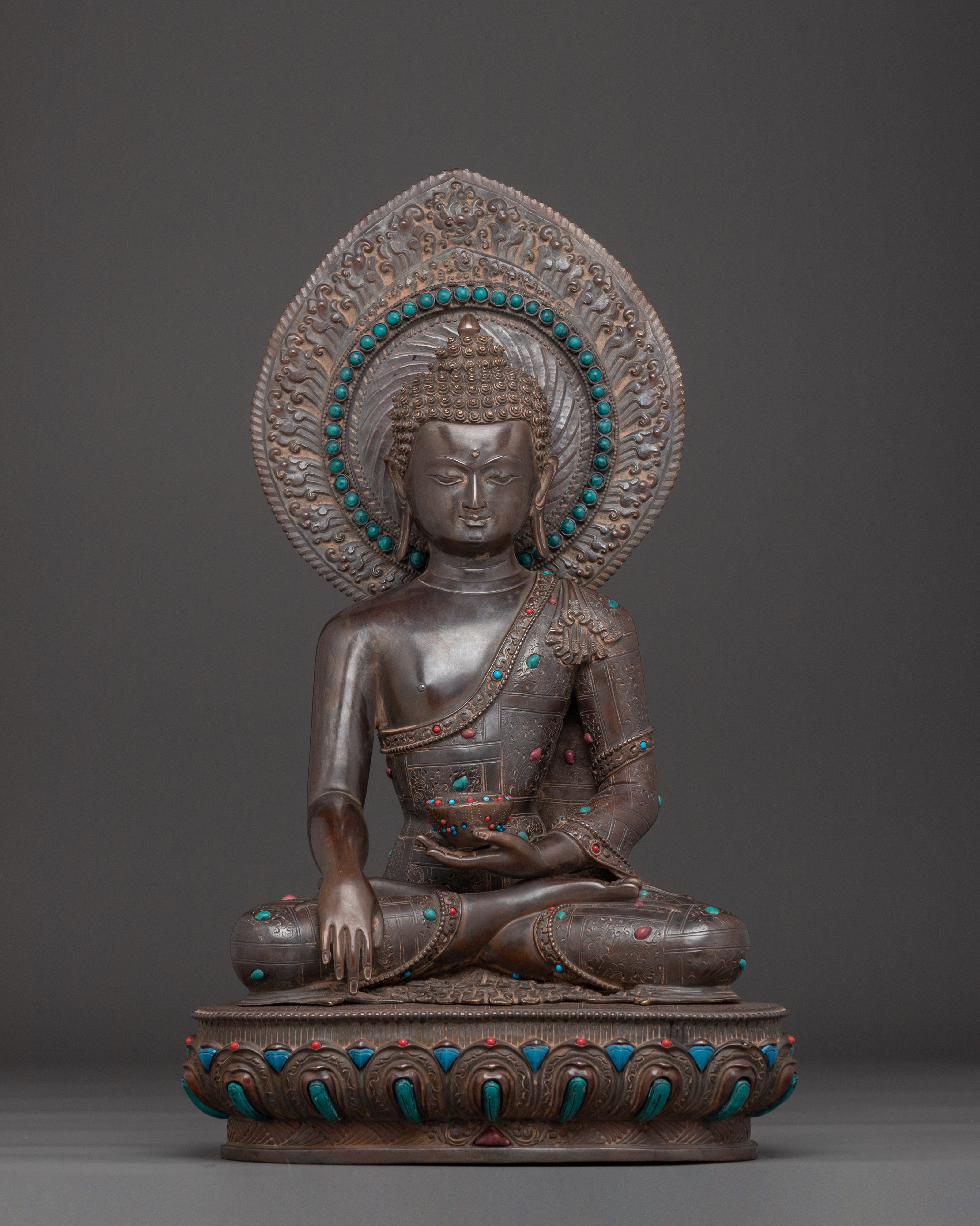 Oxidized Shakyamuni Buddha Art