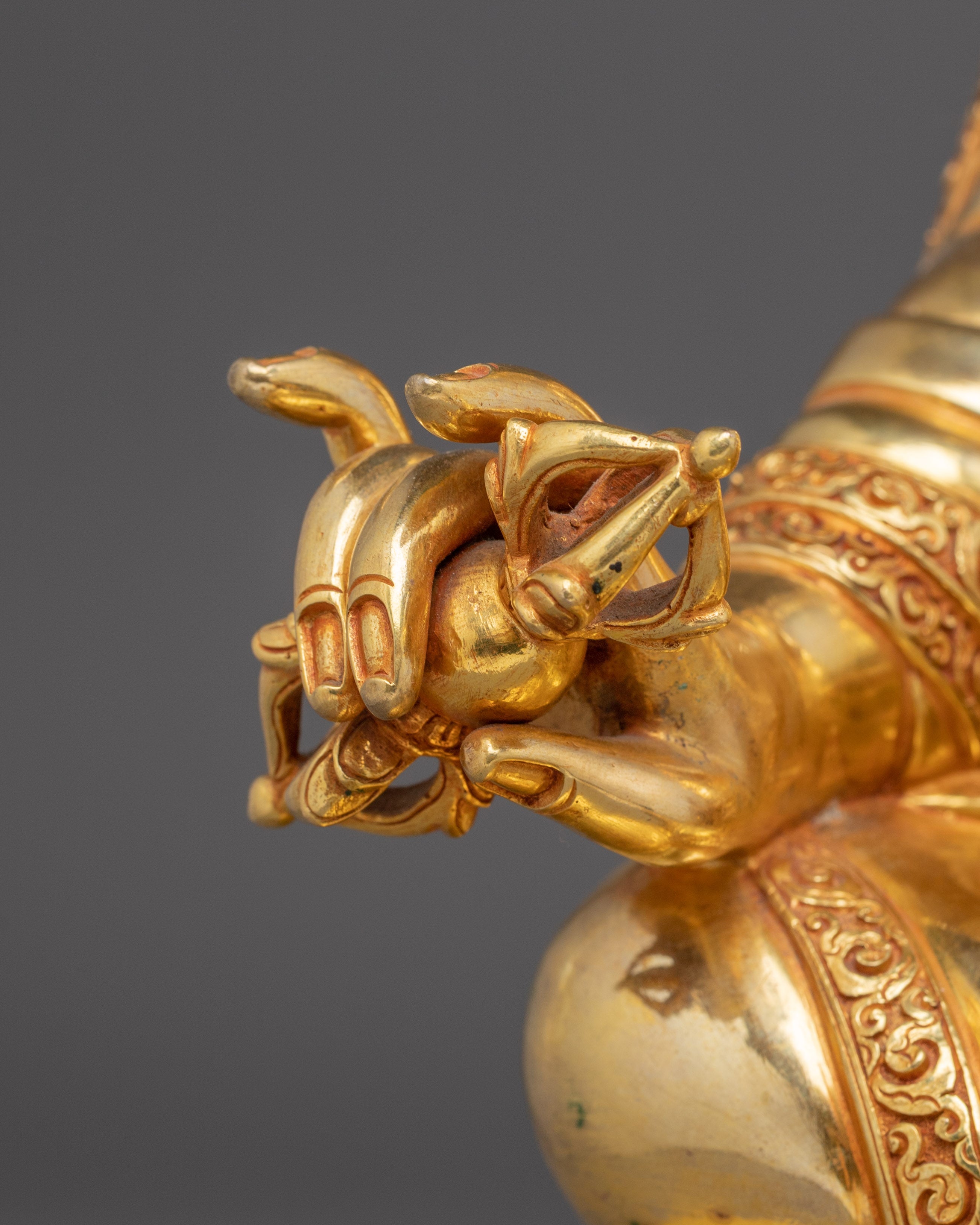 Guru Rinpoche Art in 24K Gold - A Symbol of Wisdom & Protection