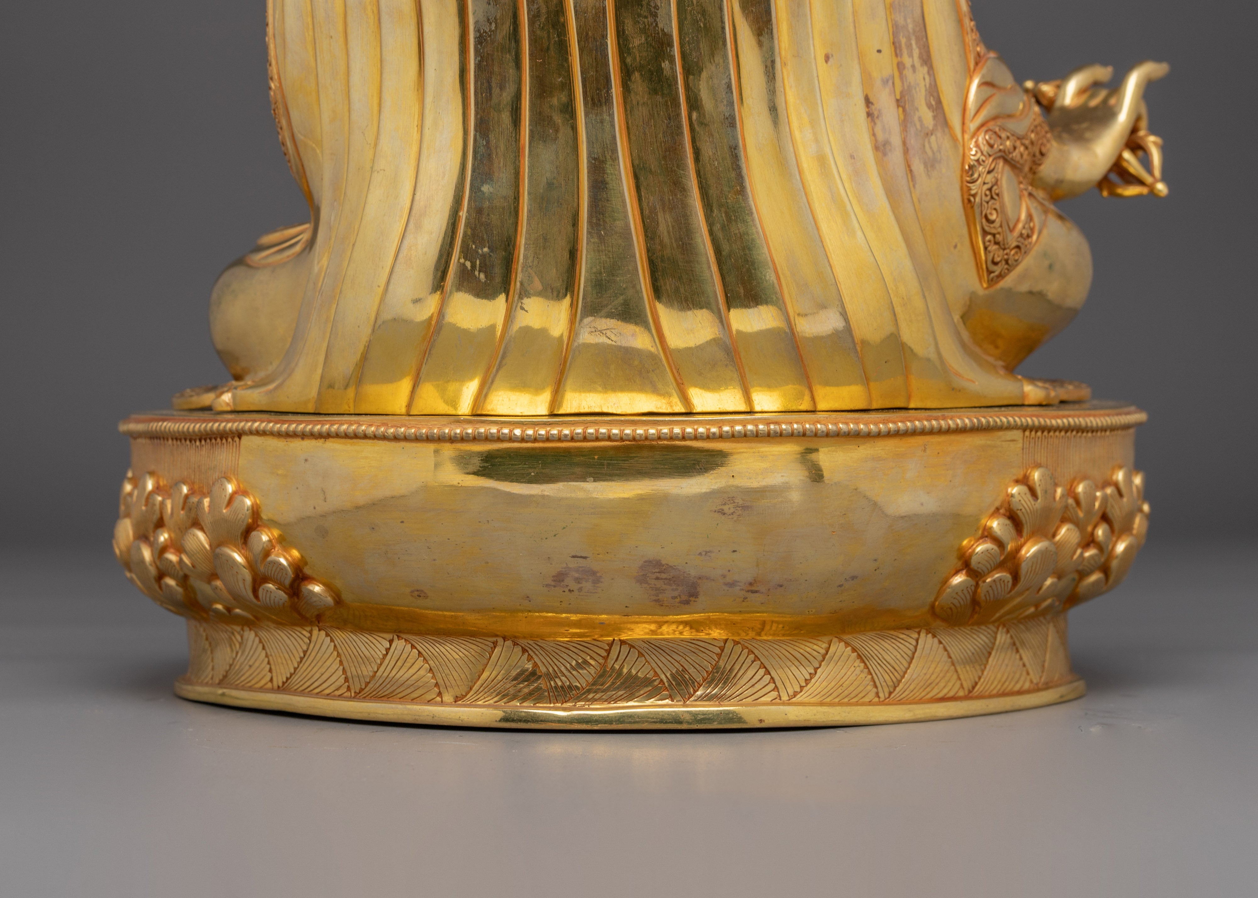 Guru Rinpoche Art in 24K Gold - A Symbol of Wisdom & Protection