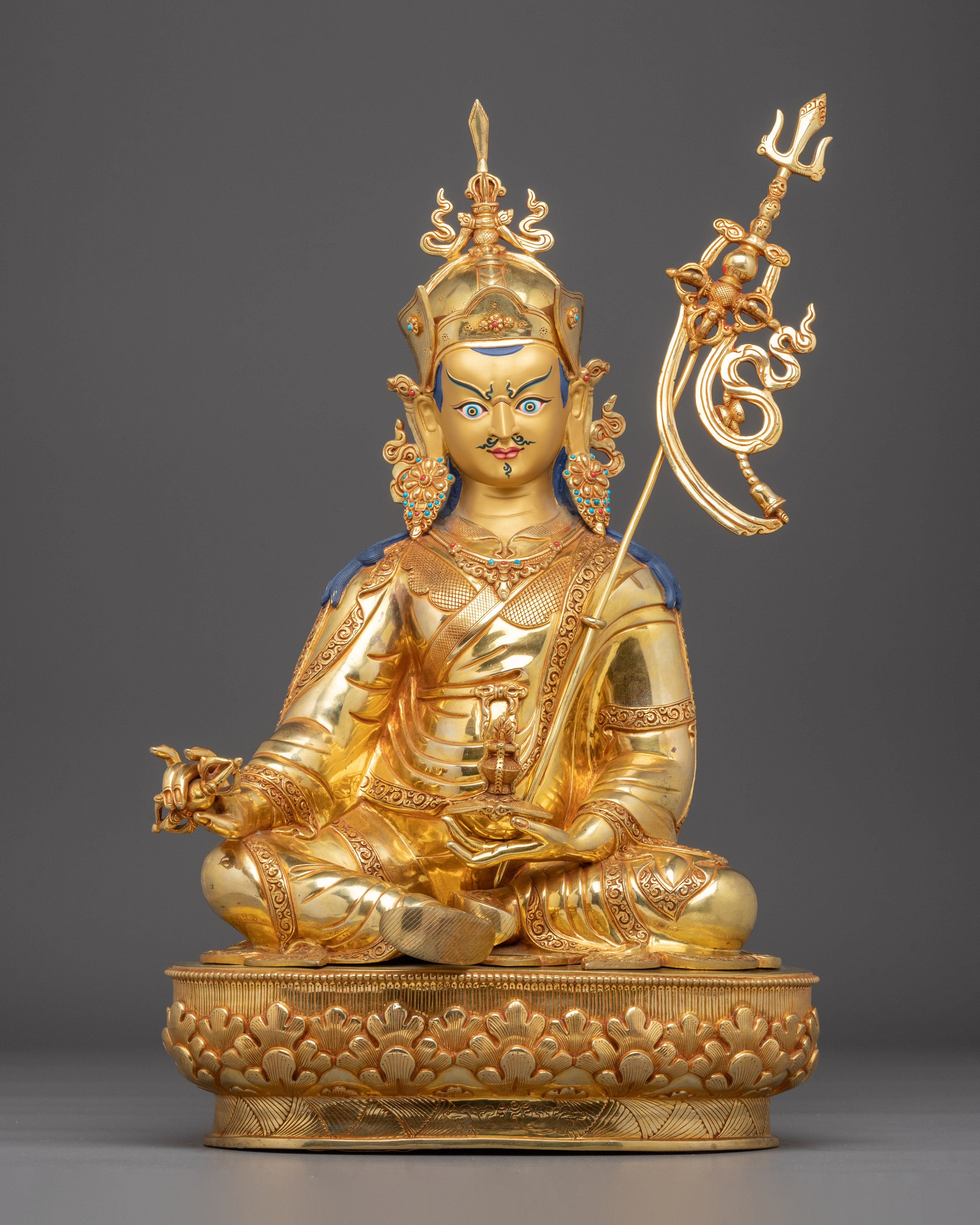 Guru Rinpoche Art in 24K Gold 