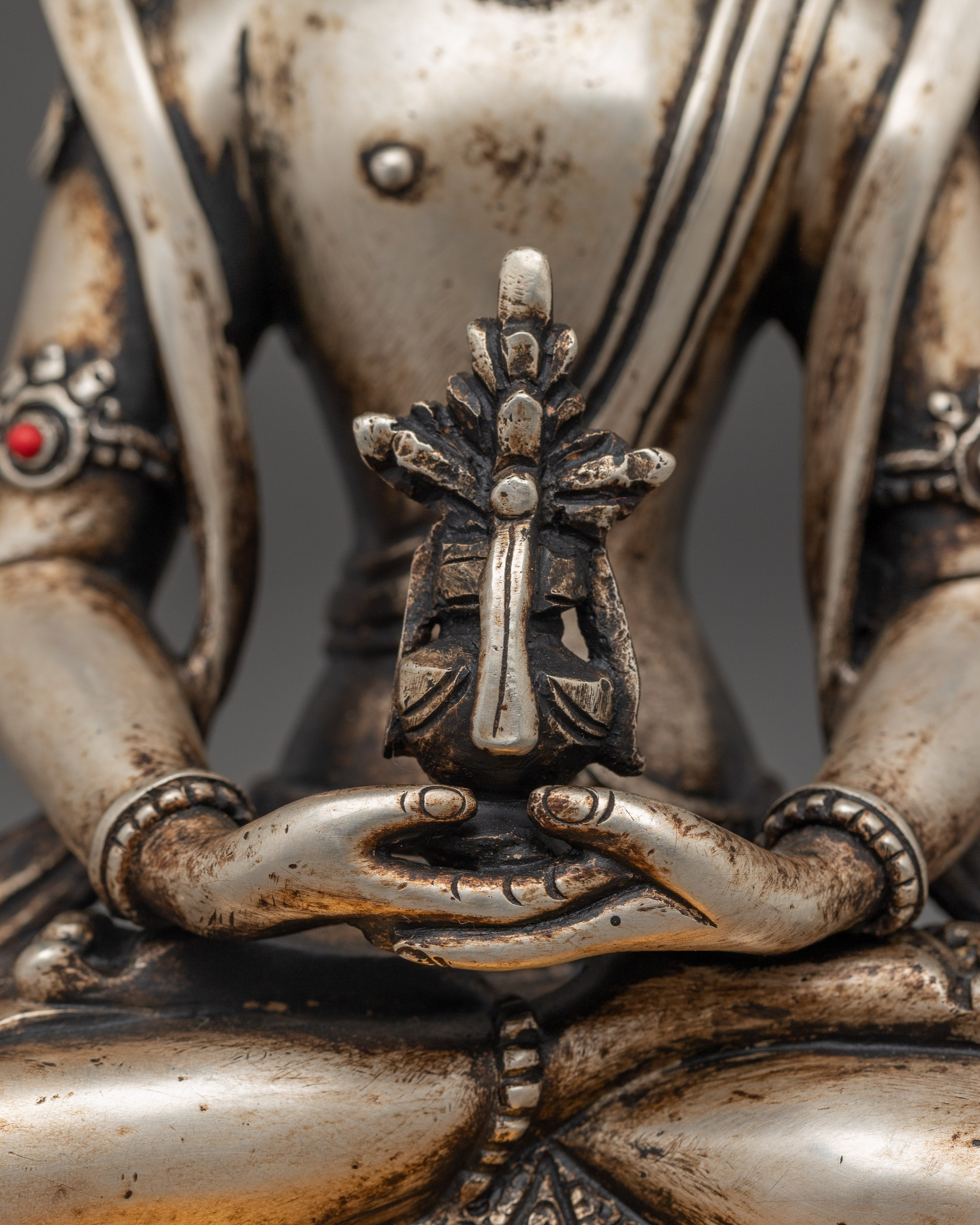 Amitayus Figurine, Eternal Life Giver | Himalayan Statue of Divine Longevity