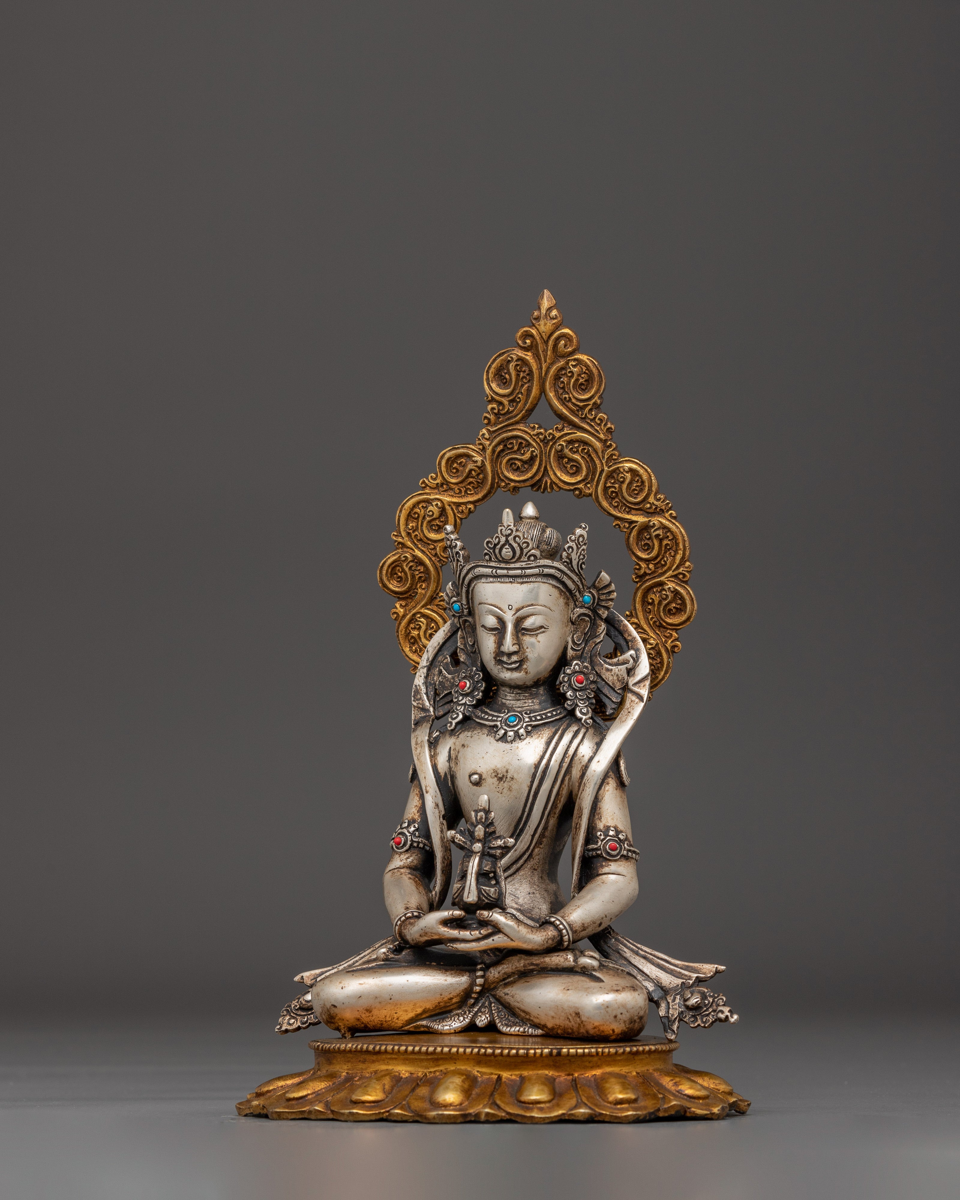 Amitayus Figurine, Eternal Life Giver | Himalayan Statue of Divine Longevity