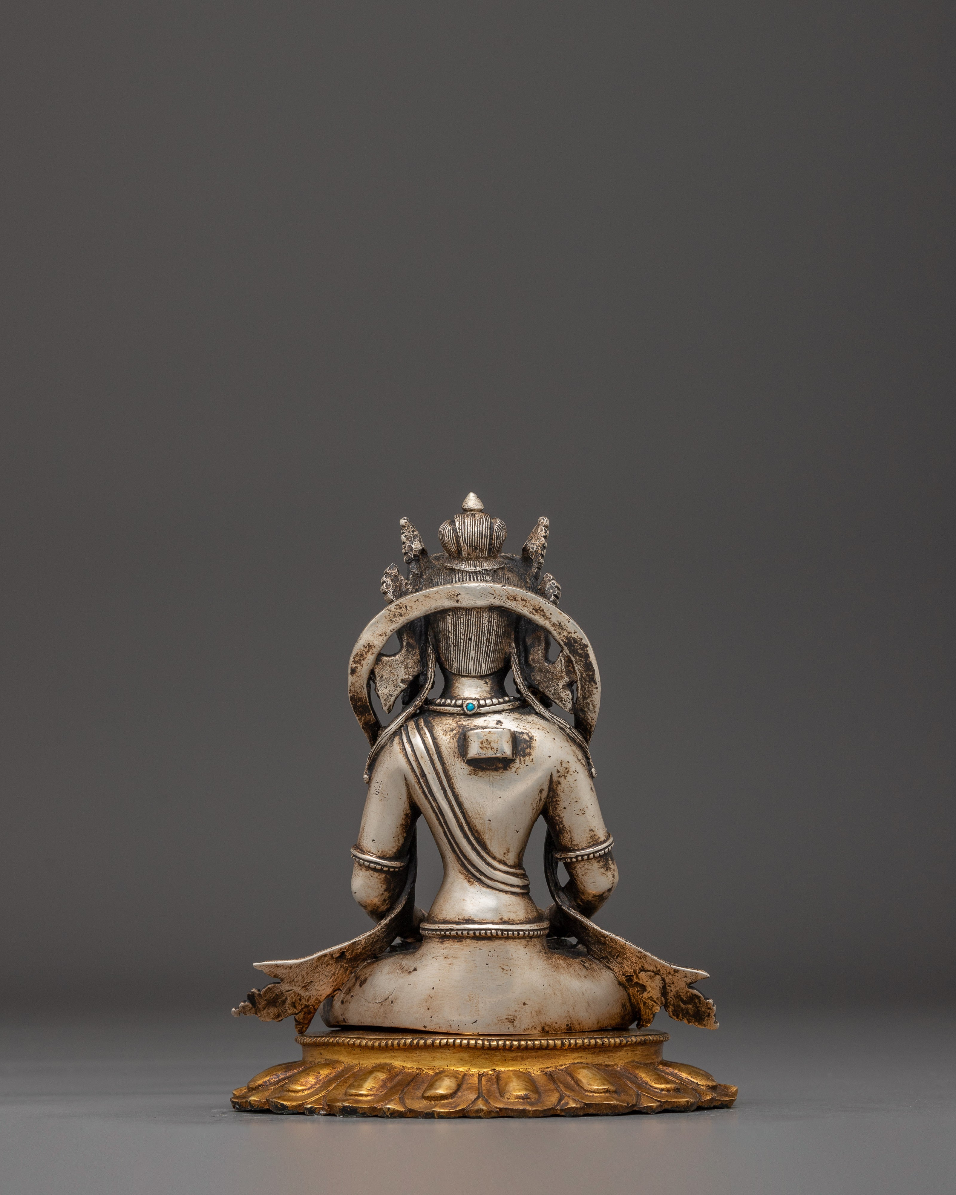 Amitayus Figurine, Eternal Life Giver | Himalayan Statue of Divine Longevity