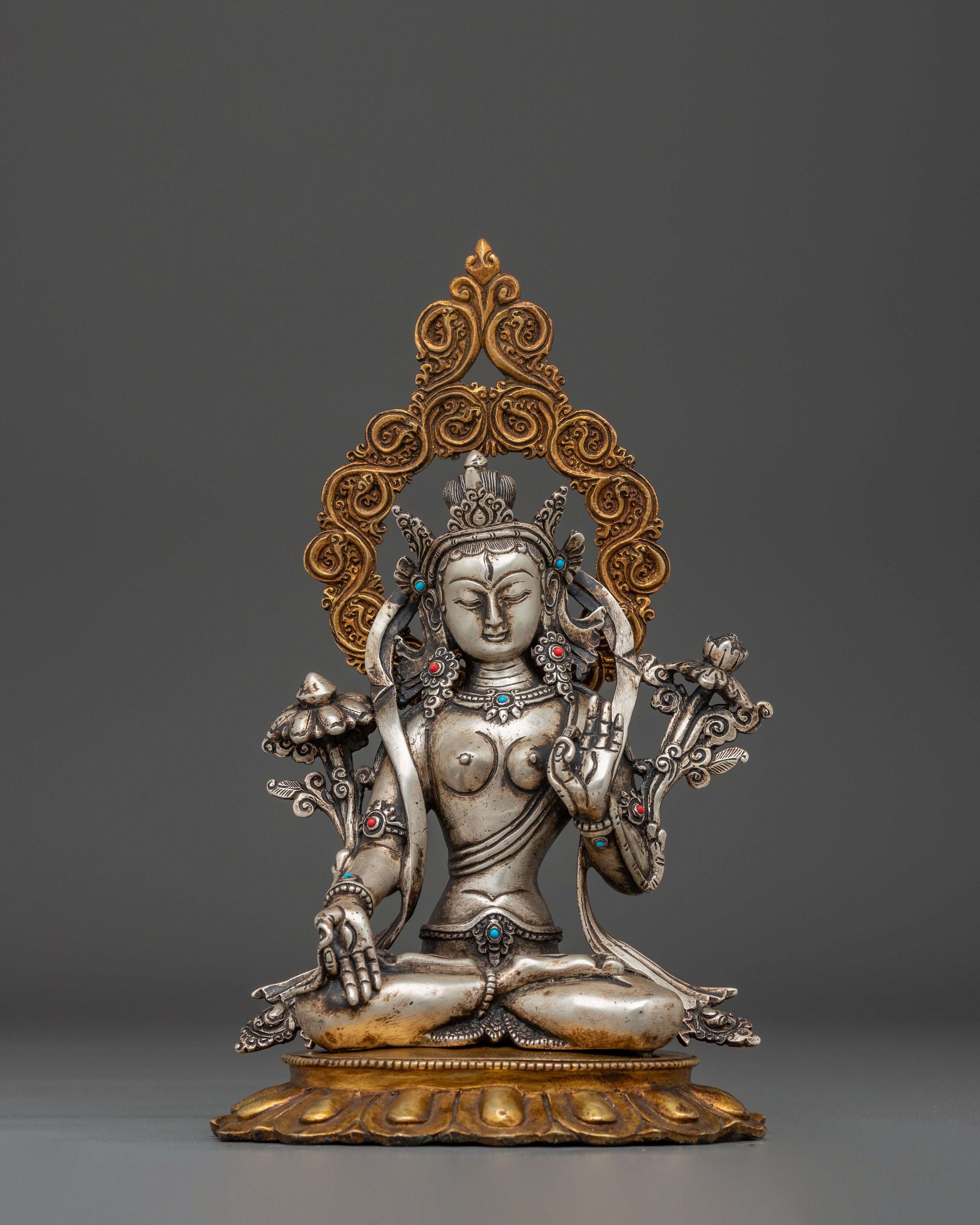 Statue of Goddess White Tara