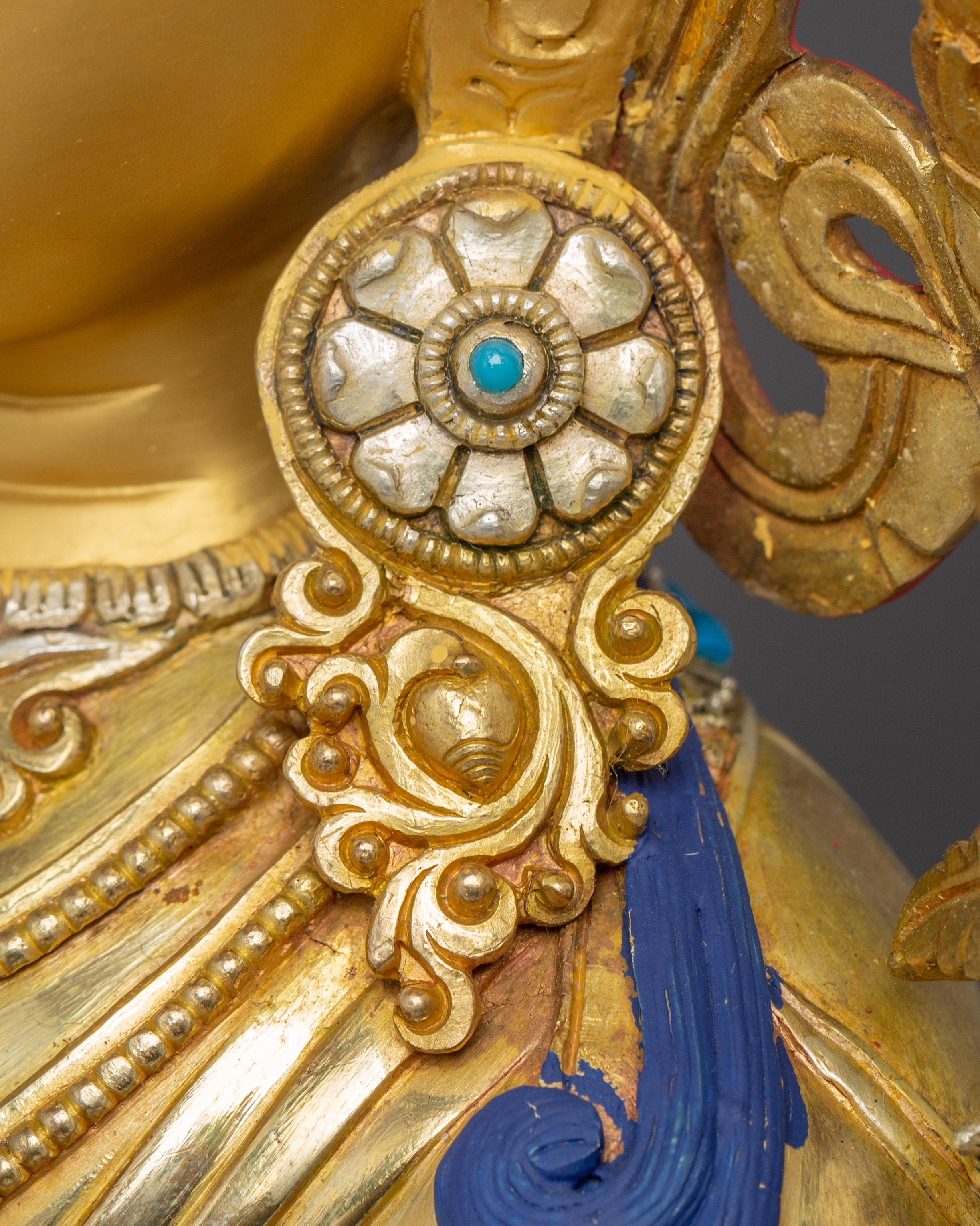 Manjushri Art, Guardian of Knowledge: Handcrafted Nepali Figure