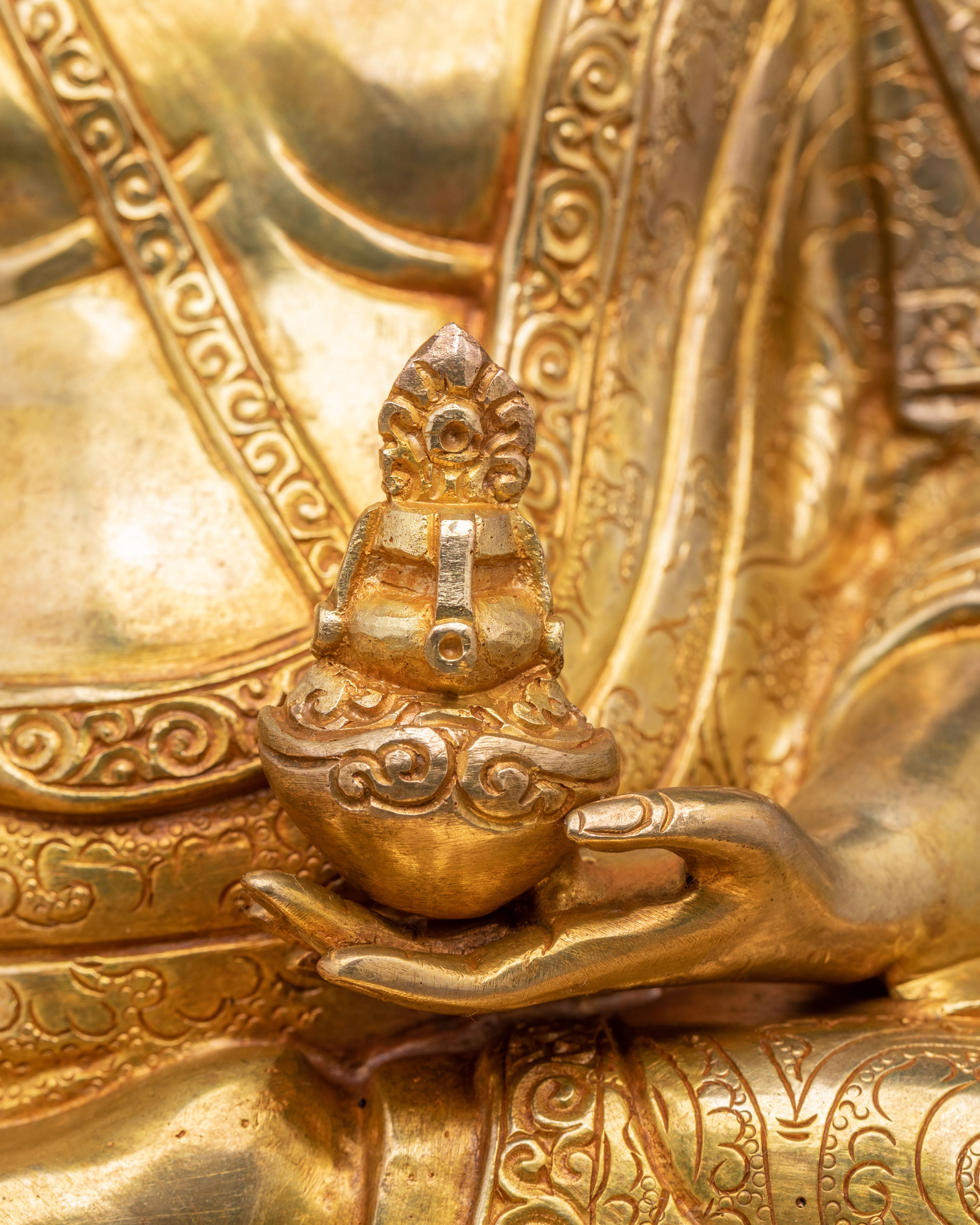 Golden Statue of Thangtong Gyalpo | Revered Spiritual Master