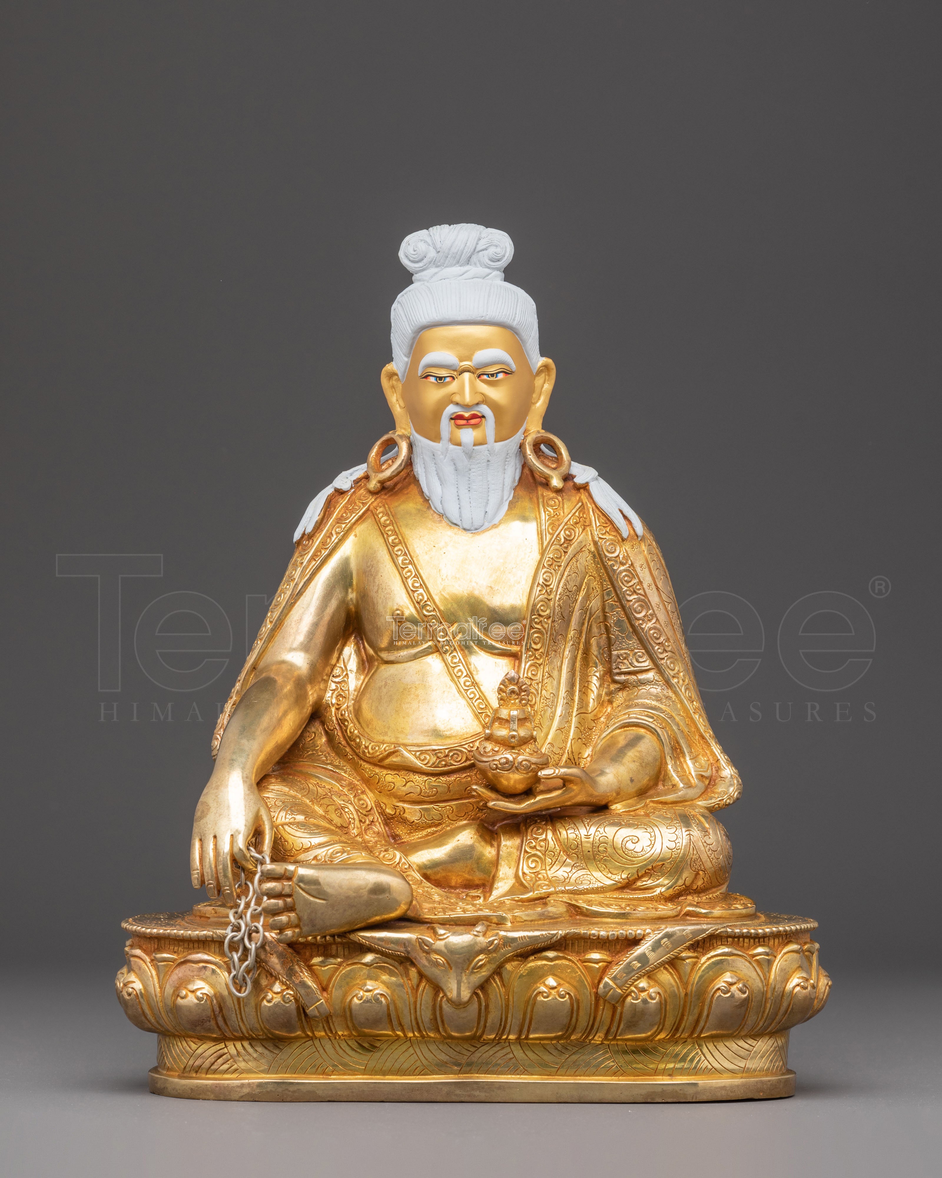 Golden Statue of Thangtong Gyalpo | Revered Spiritual Master
