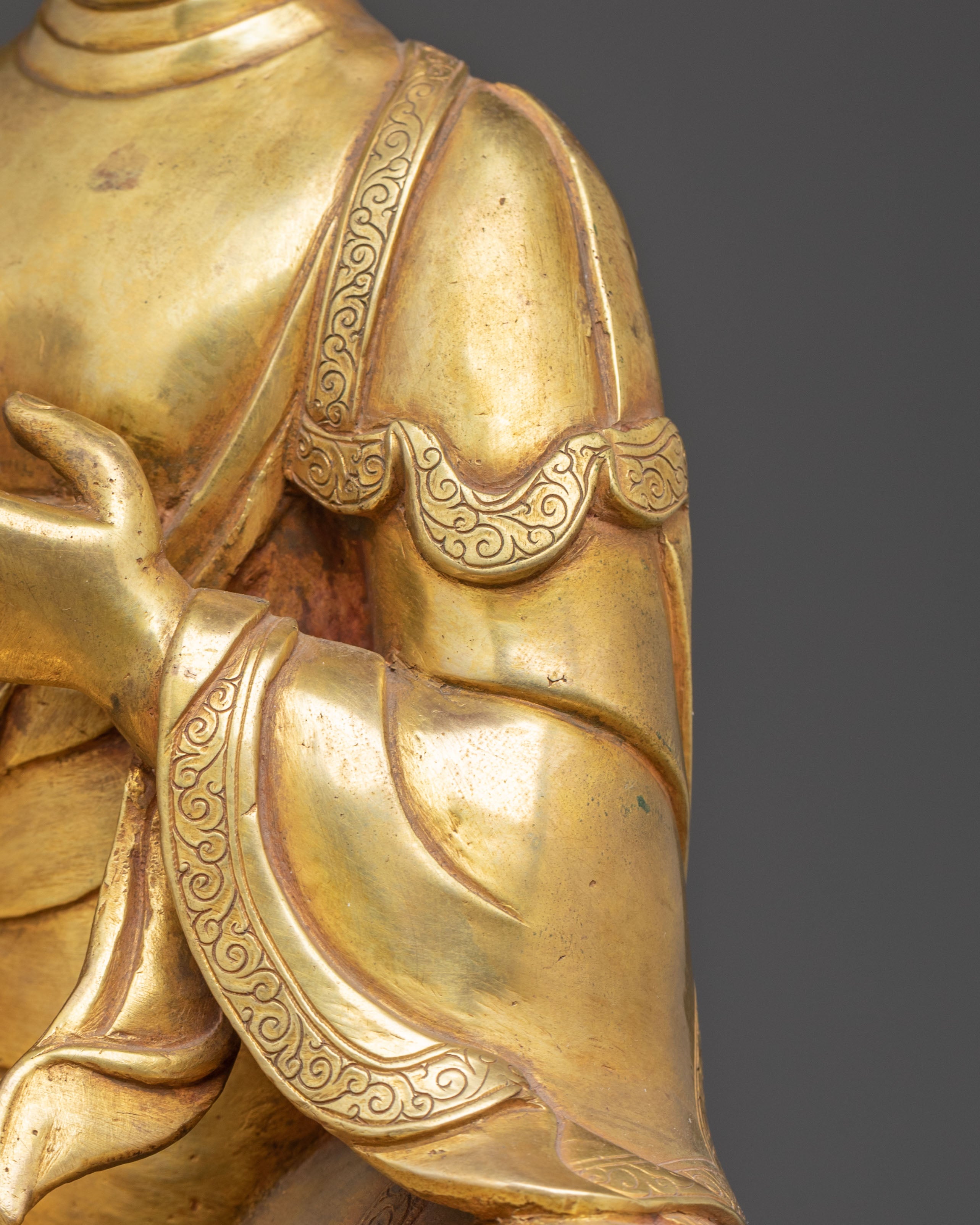 Statue of Vairocana on a Snow Lion  | The Cosmic Buddha