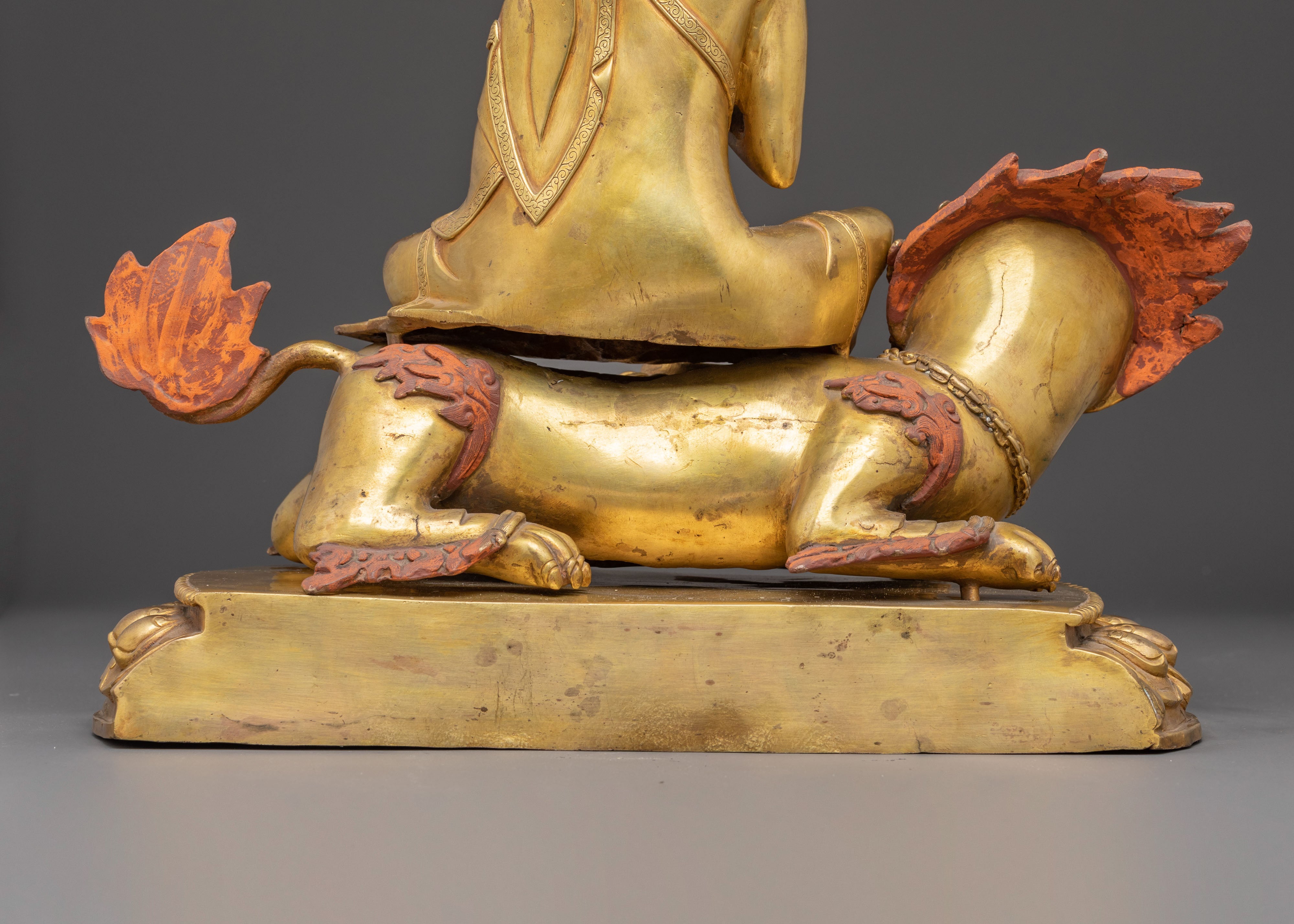 Statue of Vairocana on a Snow Lion  | The Cosmic Buddha