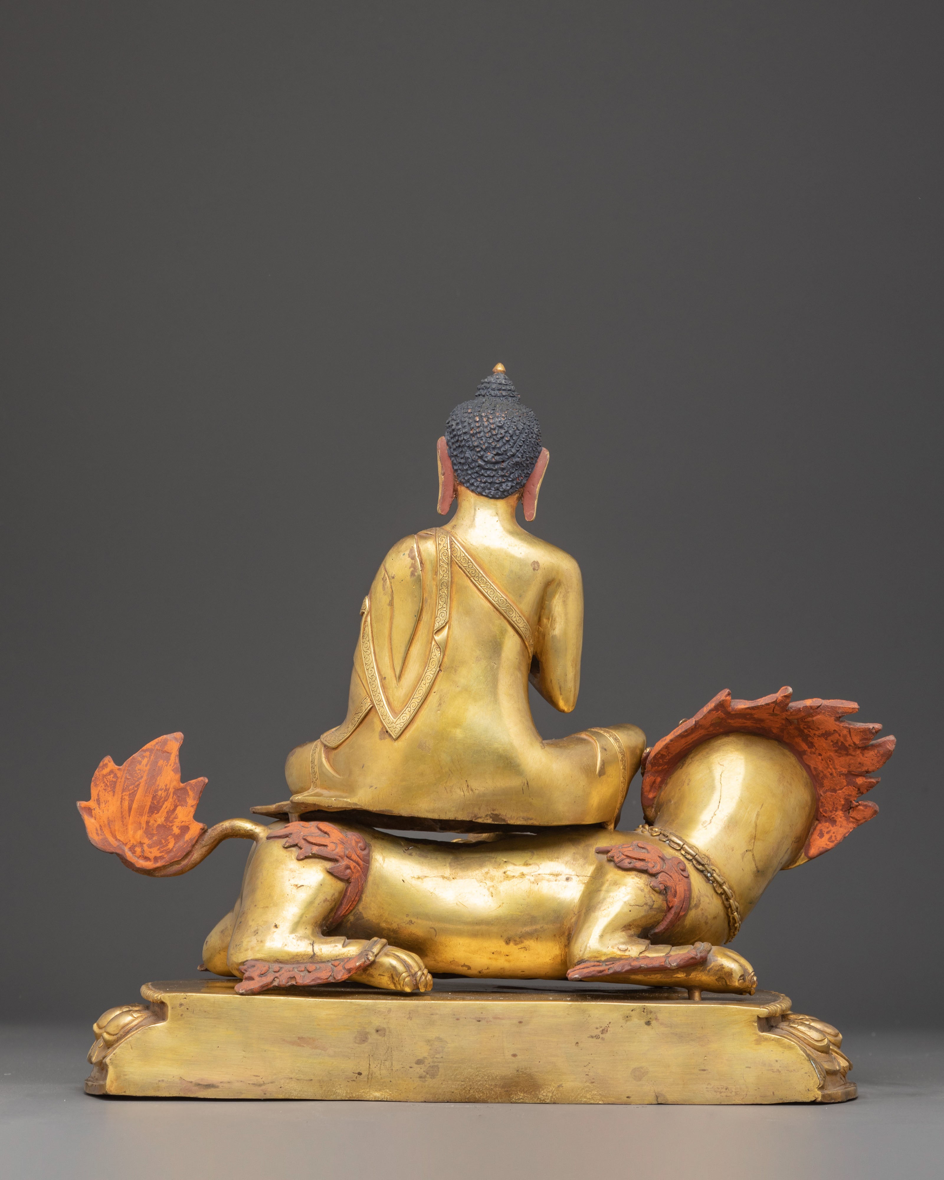Statue of Vairocana on a Snow Lion  | The Cosmic Buddha