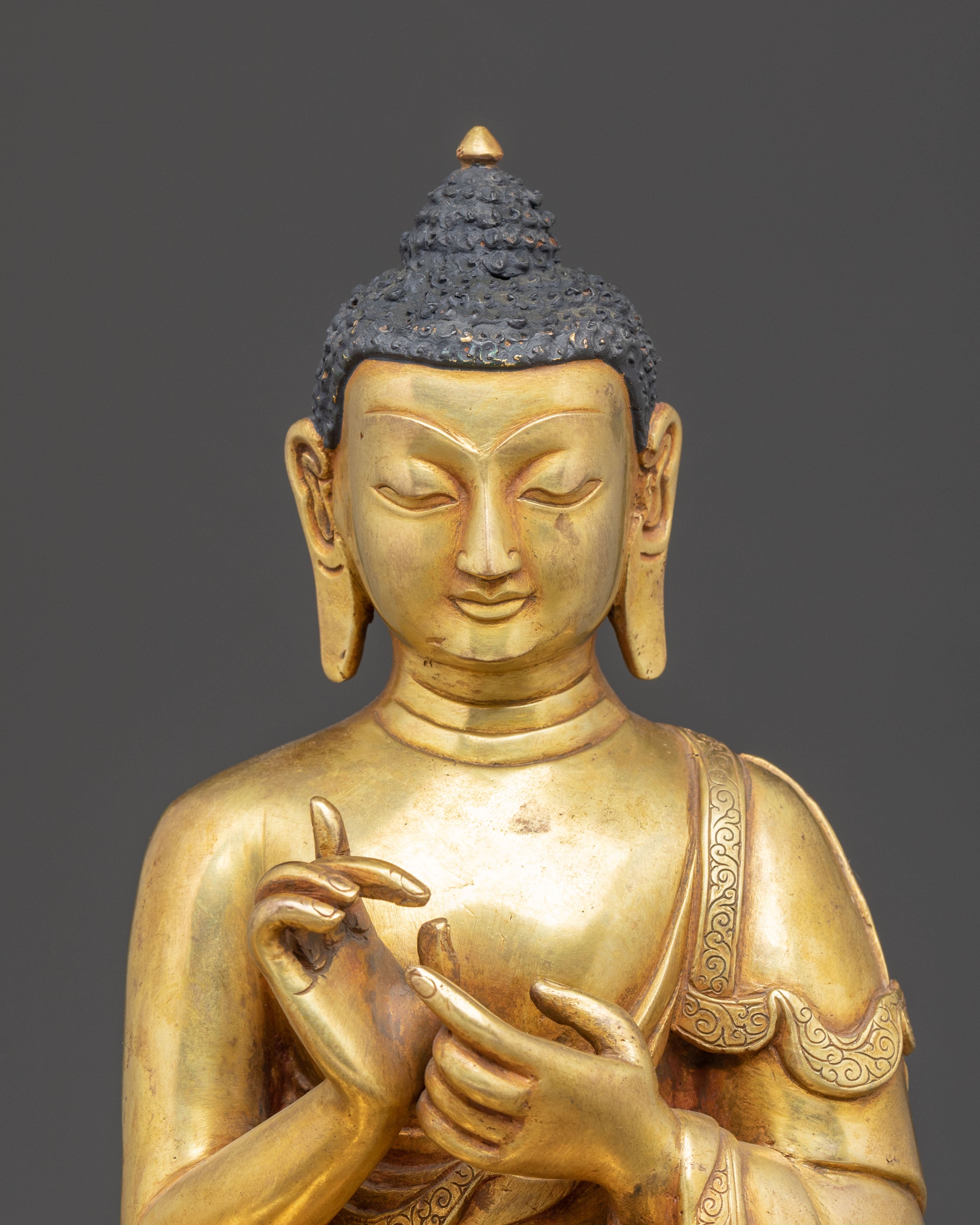 Statue of Vairocana on a Snow Lion  | The Cosmic Buddha