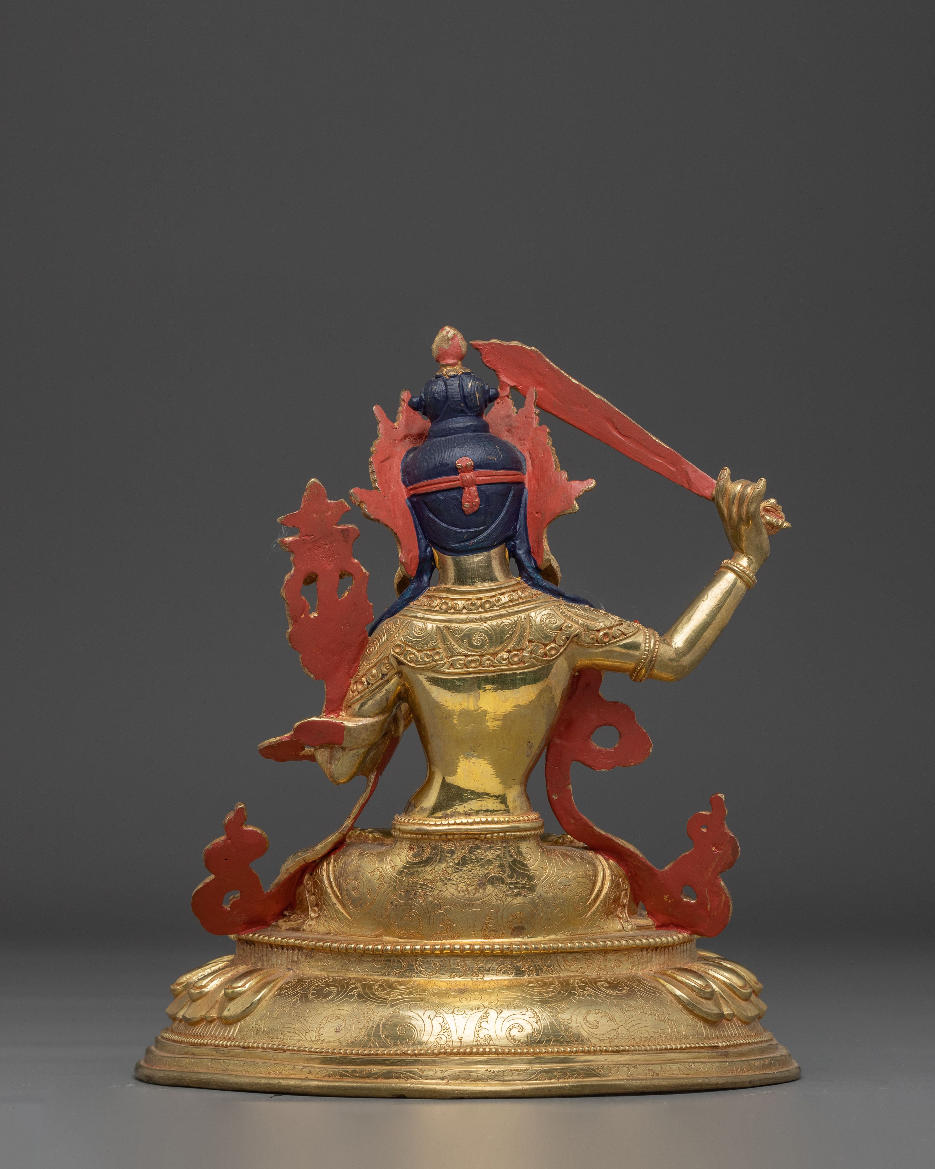 Himalayan Manjushri Statue: Bodhisattva of Wisdom and Clarity