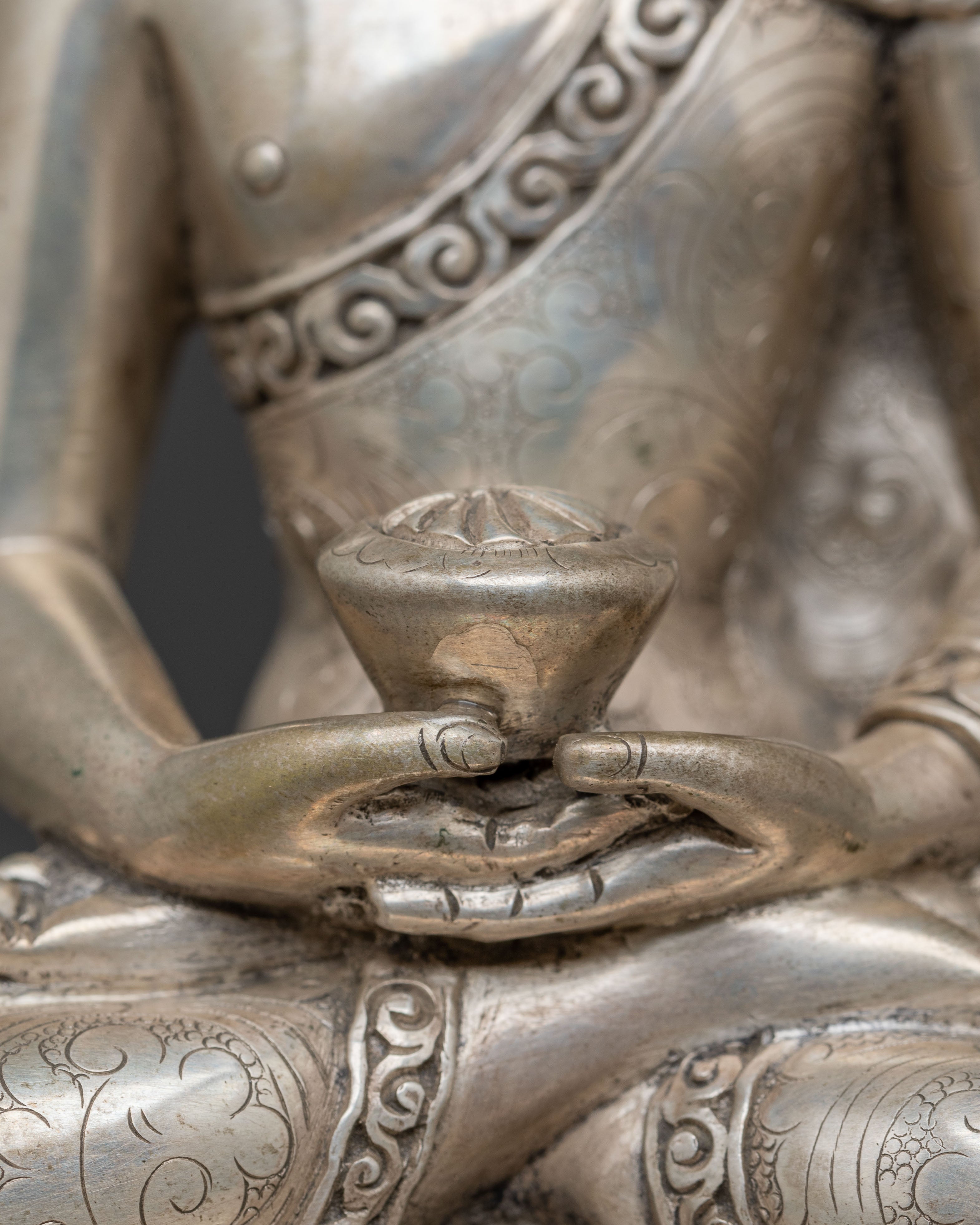 Pure Land Buddha Amitabha Handmade Figurine