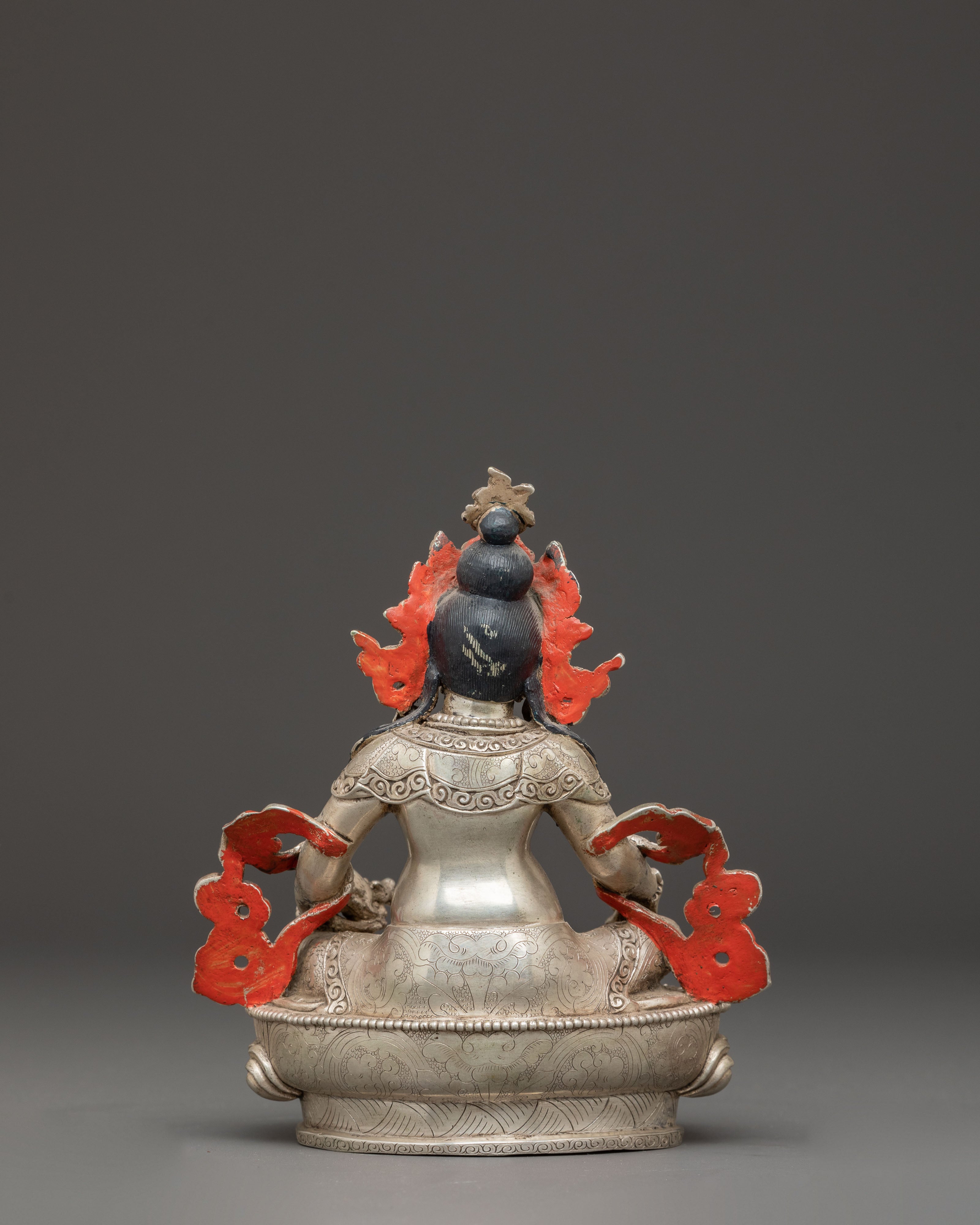 Silver Dzambhala Statue | Symbol of Abundance