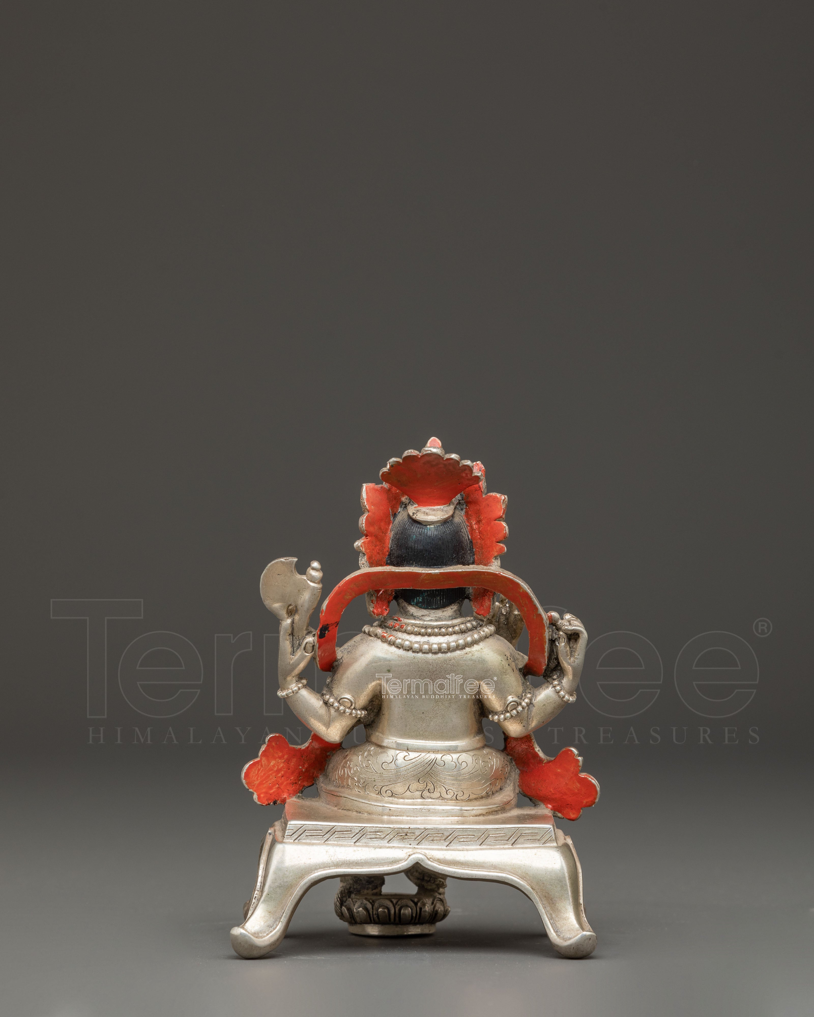 Silver Hindu Deity Ganesh Figurine | Elephant Headed Deity