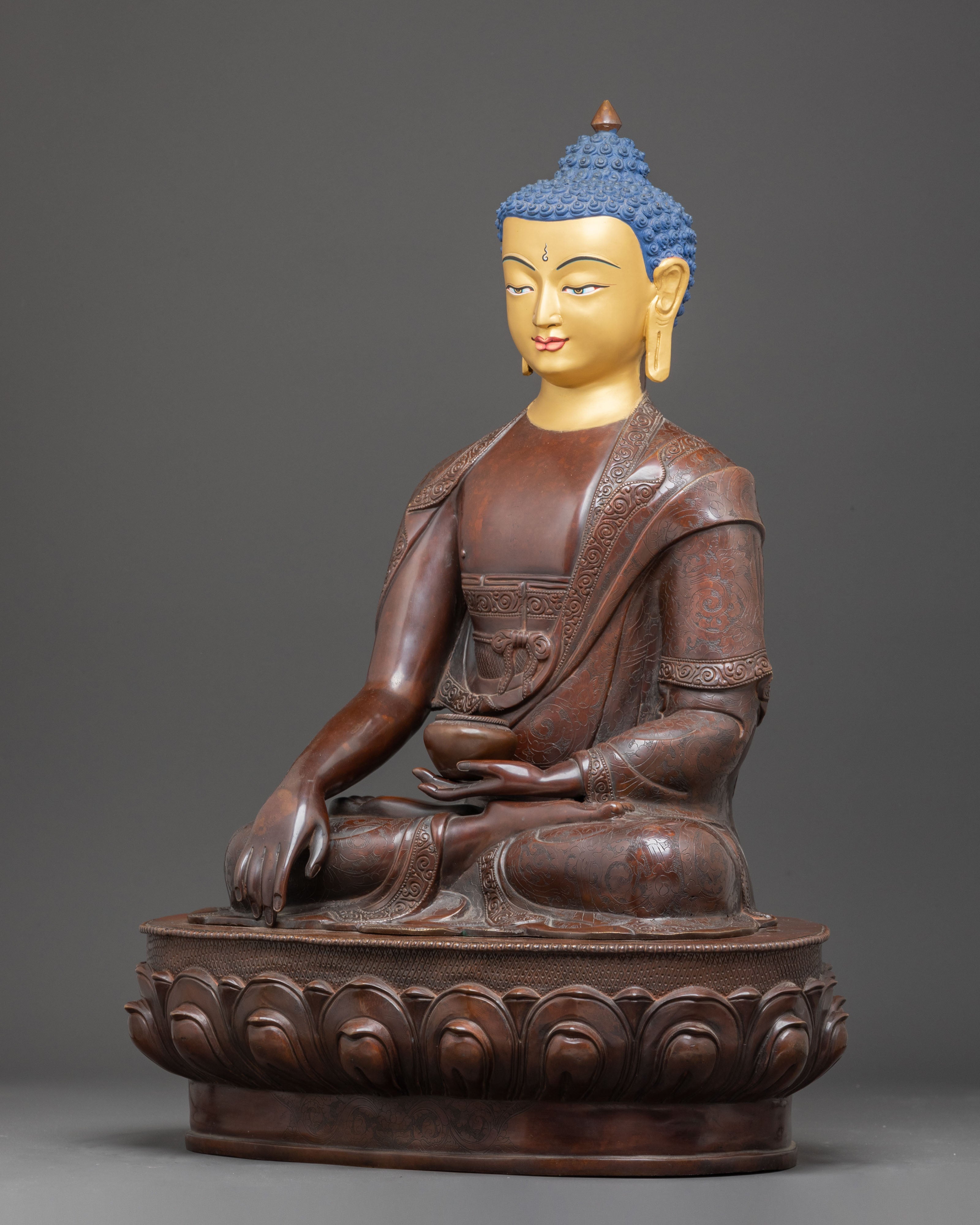 Handmade Tibetan Shakyamuni Buddha Figurine