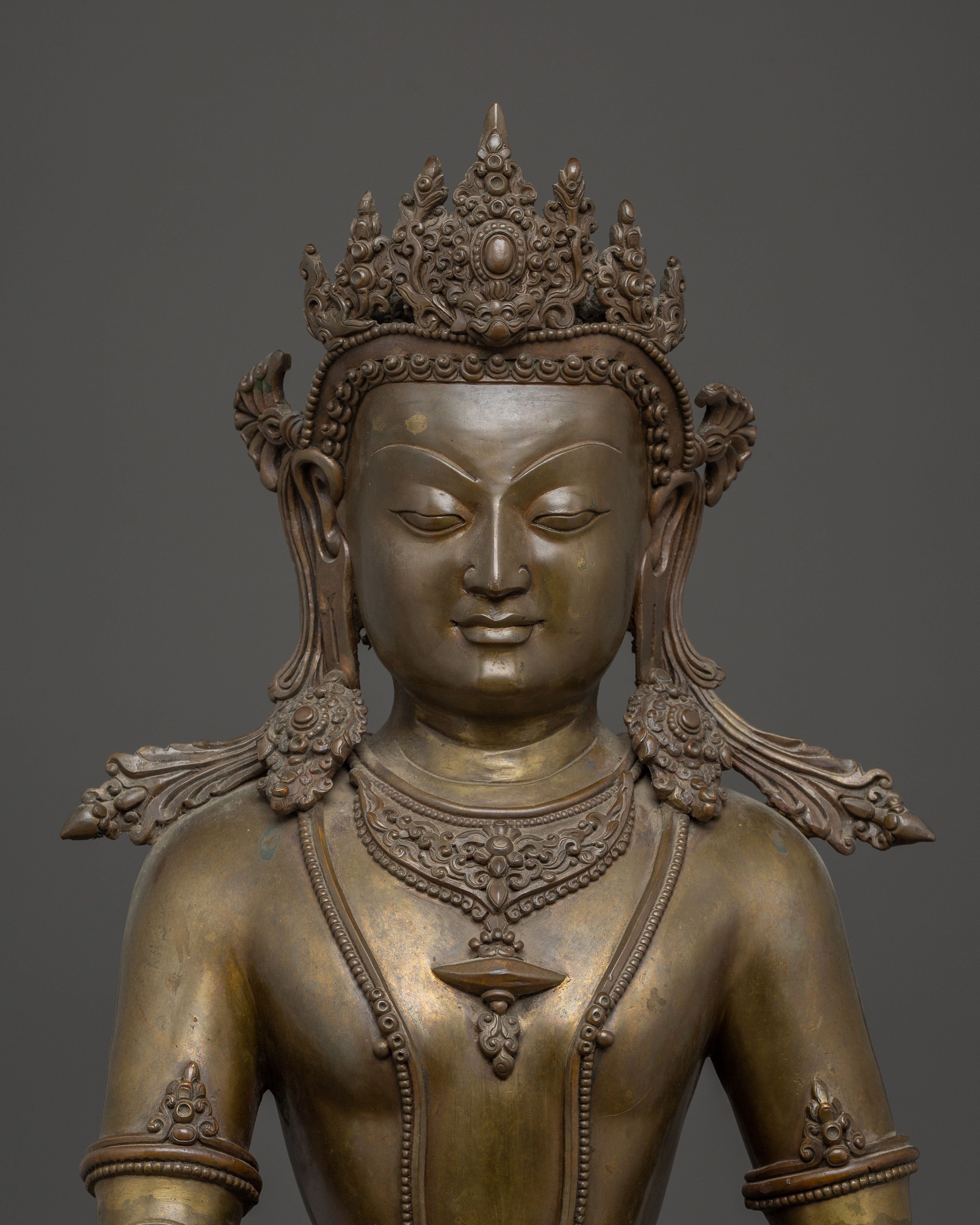 Nepalese Copper Statue of Shakyamuni Buddha | The Awakened One
