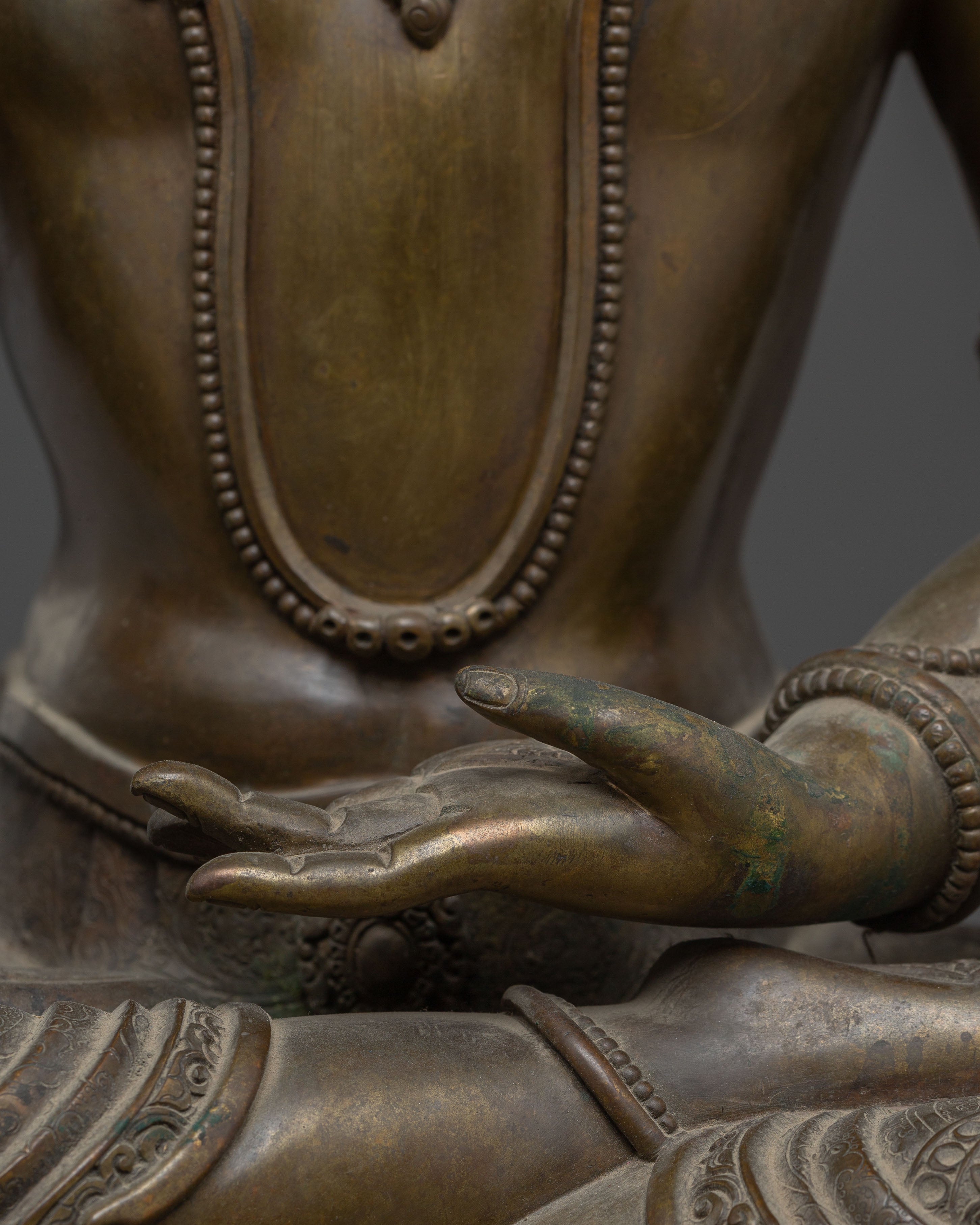 Nepalese Copper Statue of Shakyamuni Buddha | The Awakened One