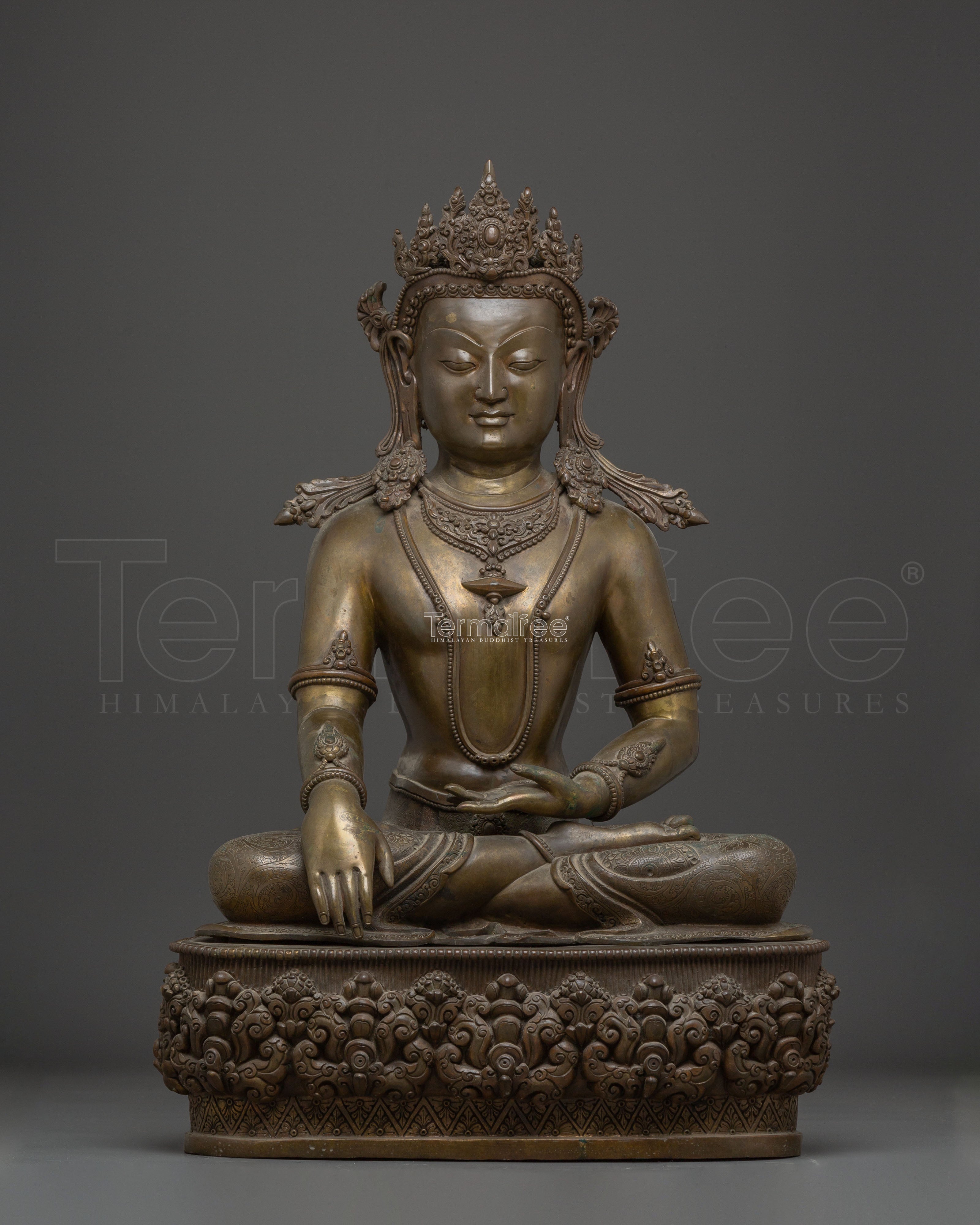 Nepalese Copper Statue of Shakyamuni Buddha | The Awakened One