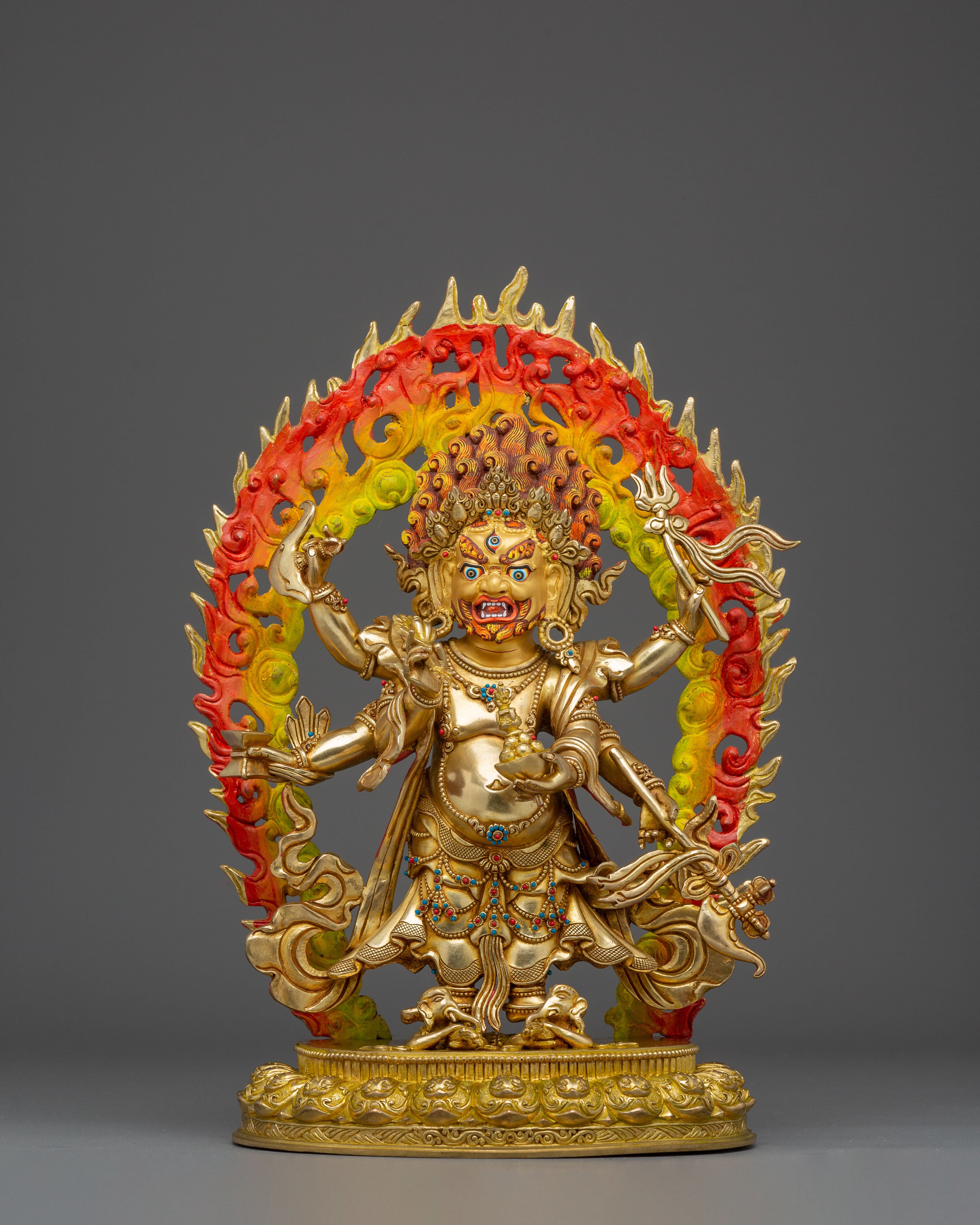 White Mahakala Statue: The Protector of Spiritual Prosperity