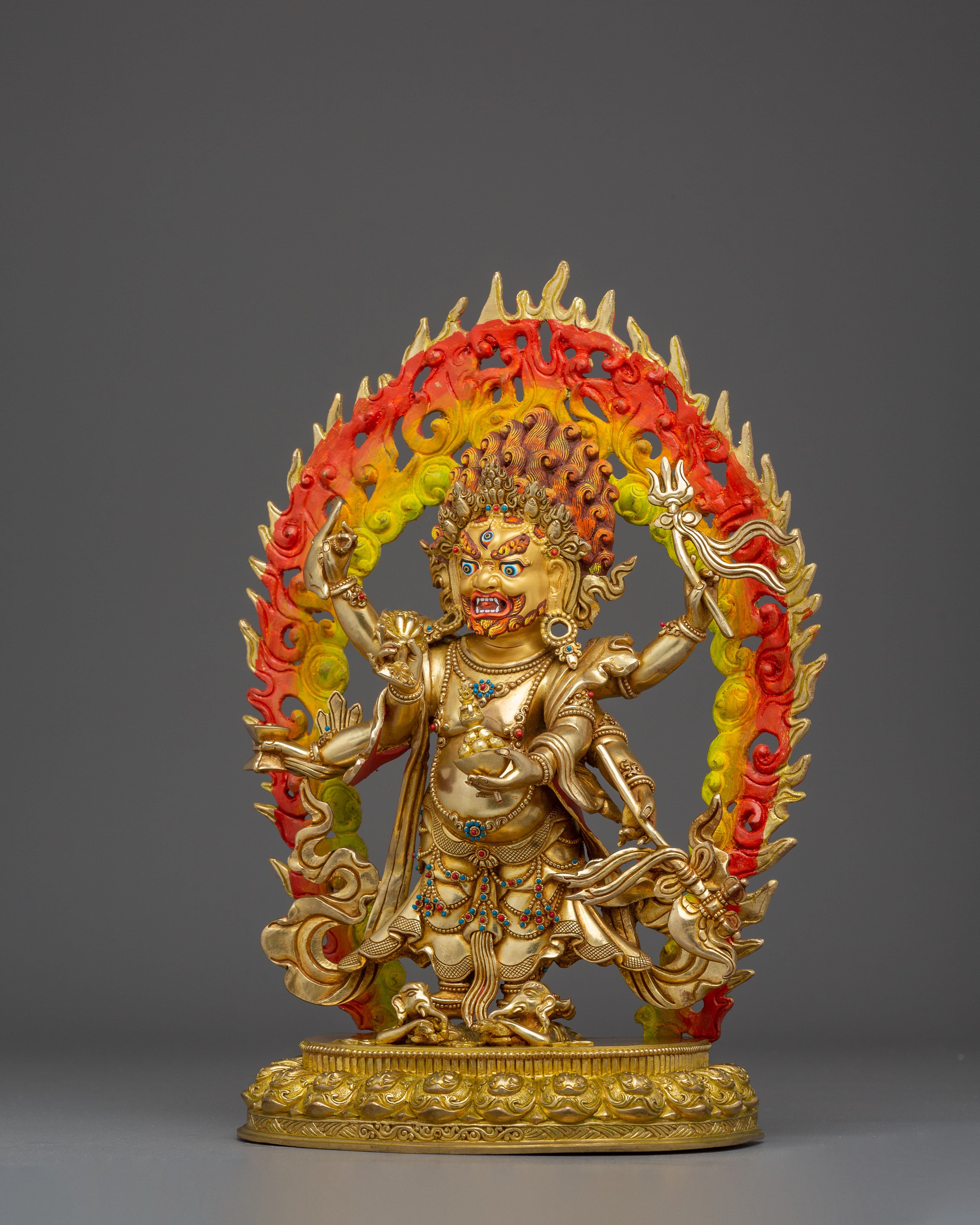 White Mahakala Statue: The Protector of Spiritual Prosperity