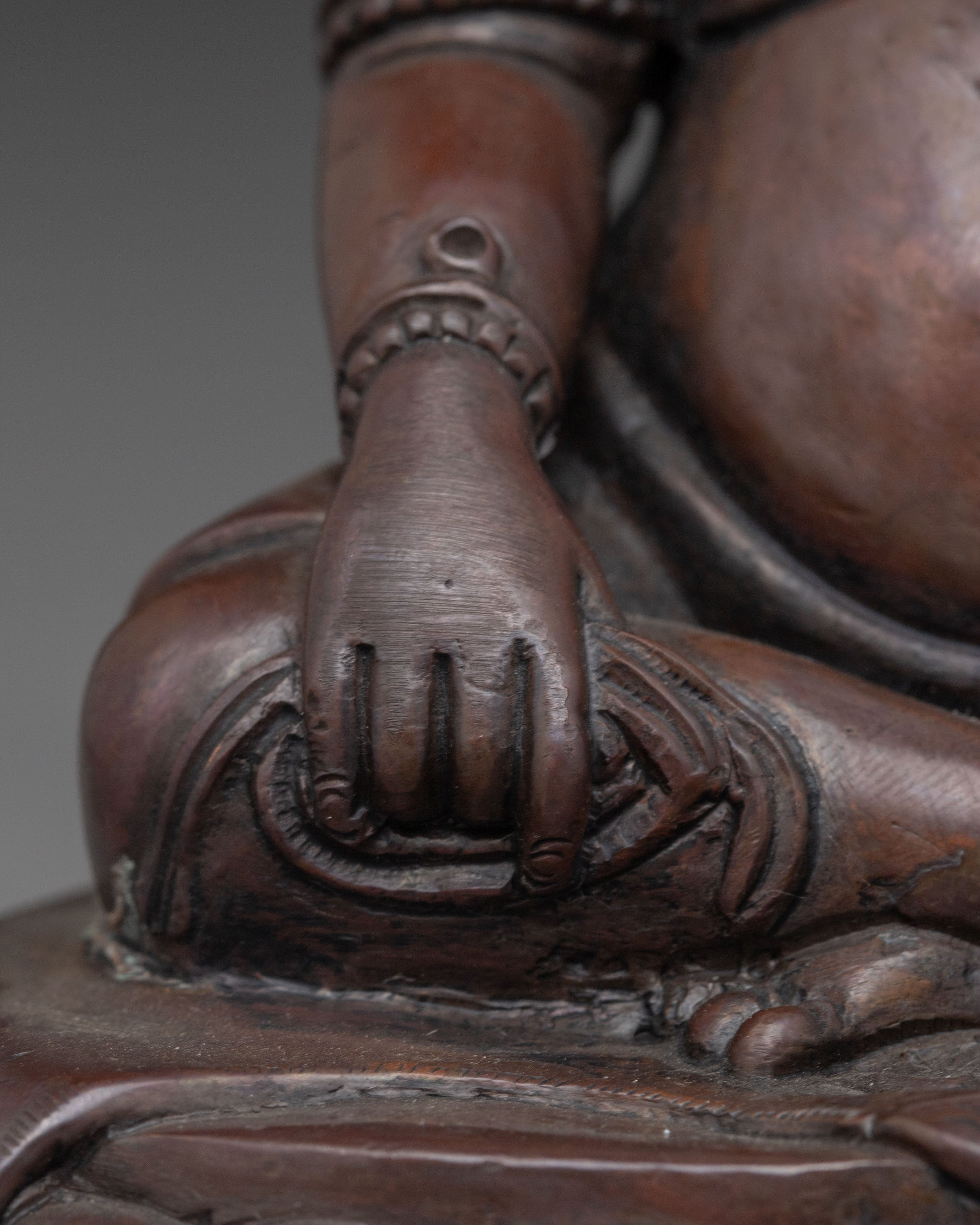 Oxidized Thangtong Gyalpo Figurine - Visionary Tibetan Saint