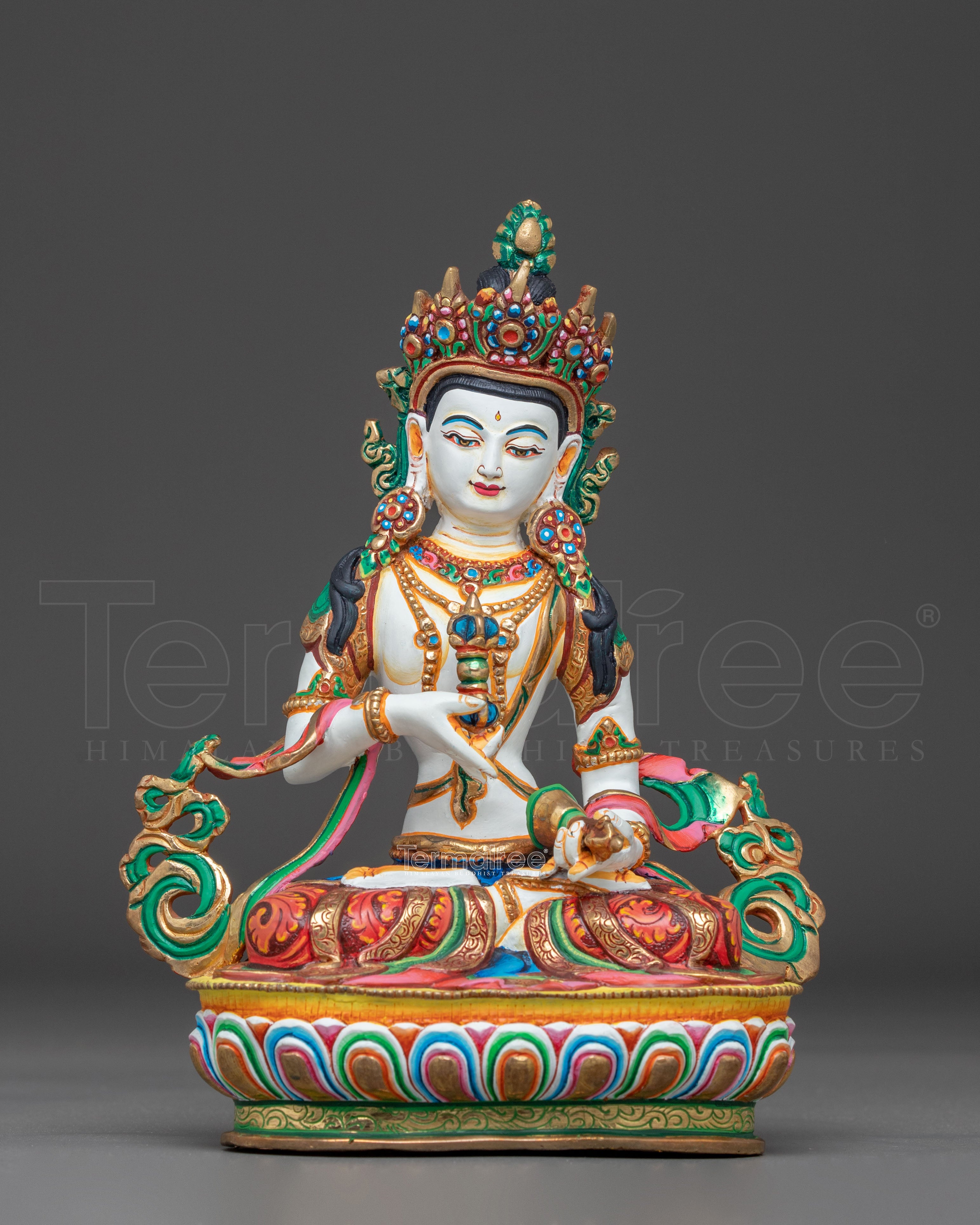 Vajrasattva Figurine: Purifying Deity of Vajrayana Buddhism