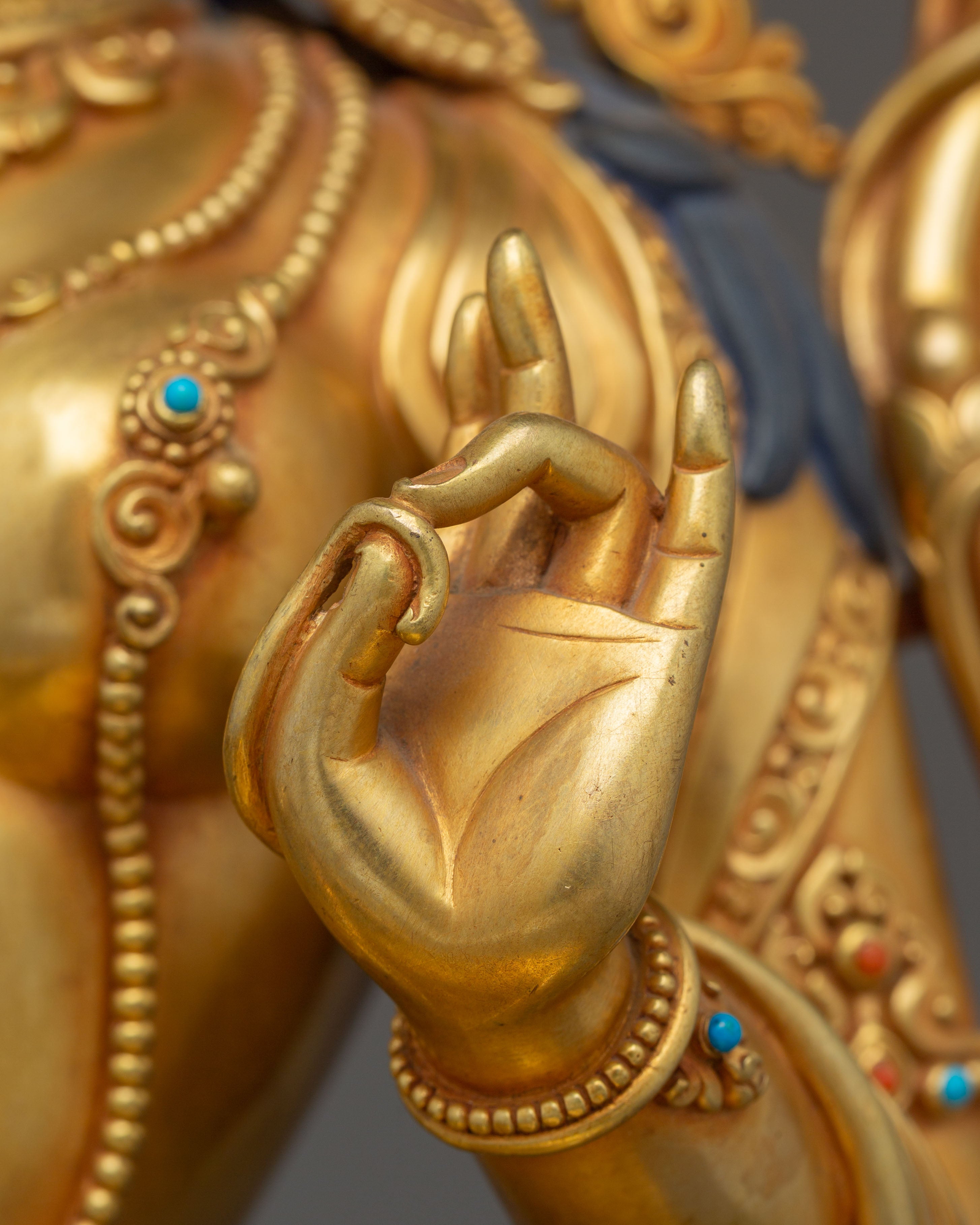 Golden Green Tara Statue | Mother of Liberation