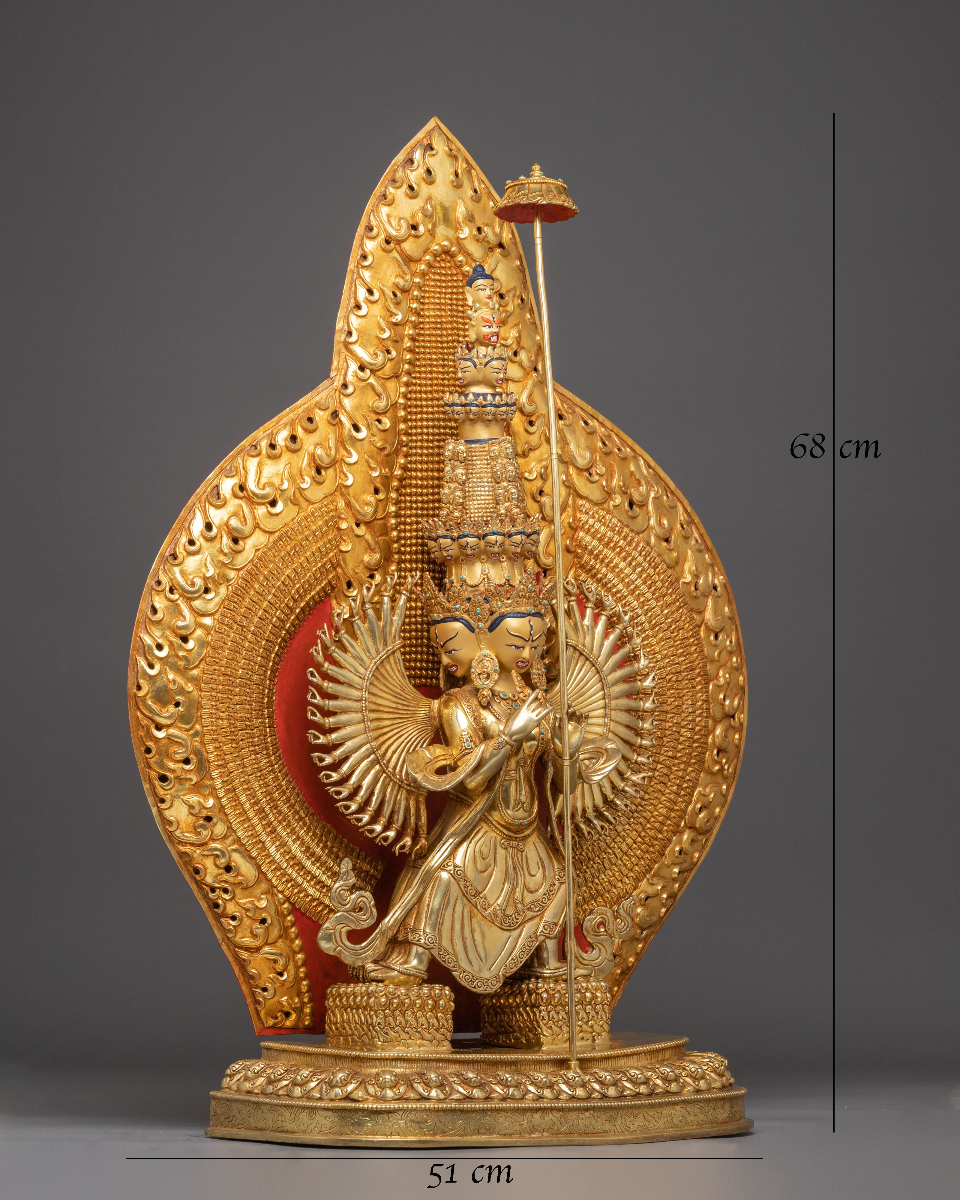 1000 Armed Dukar Statue : Countless Seeing eyes