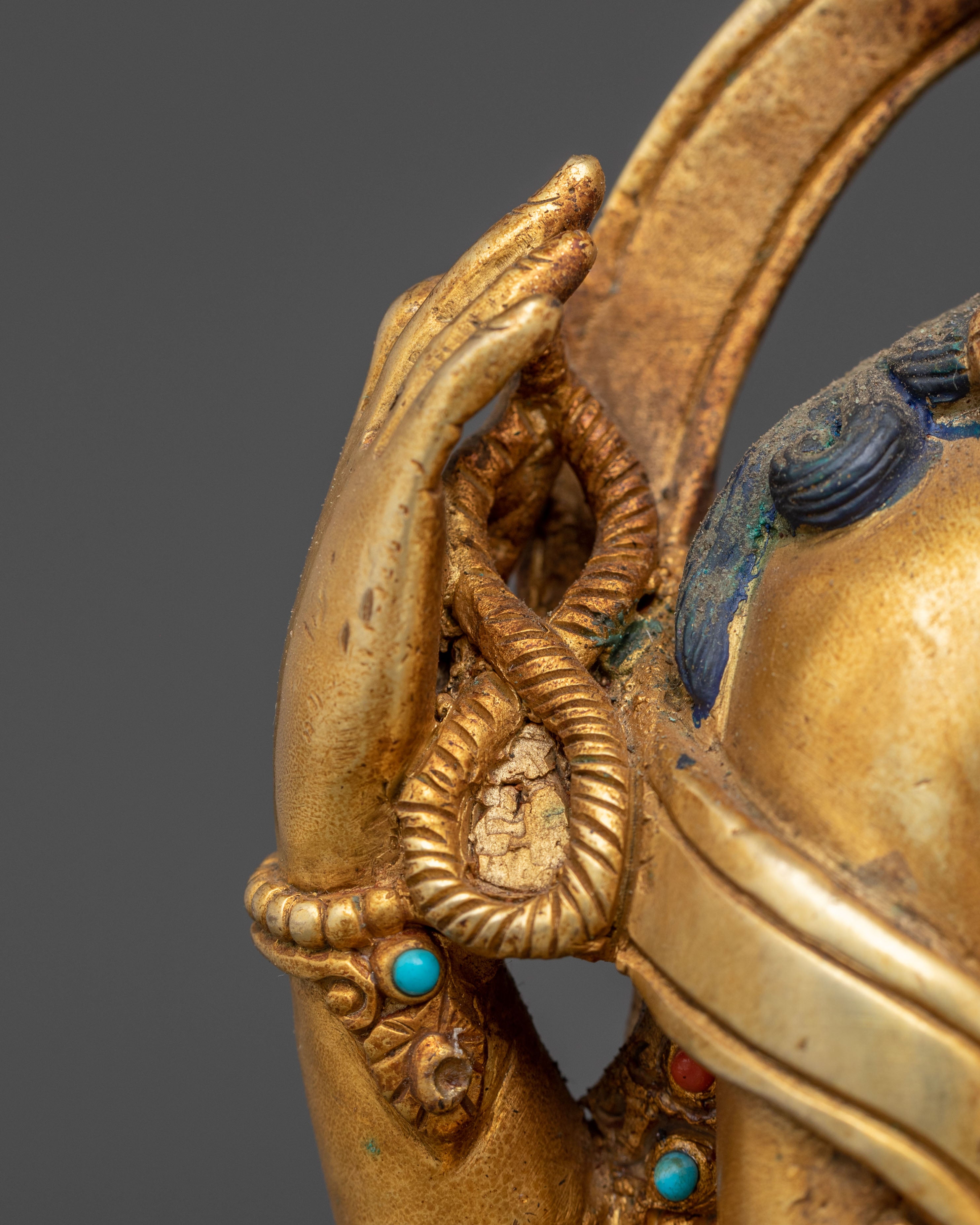 Statue of Chenrezig with Radiant Halo | Bodhisattva of Compassion