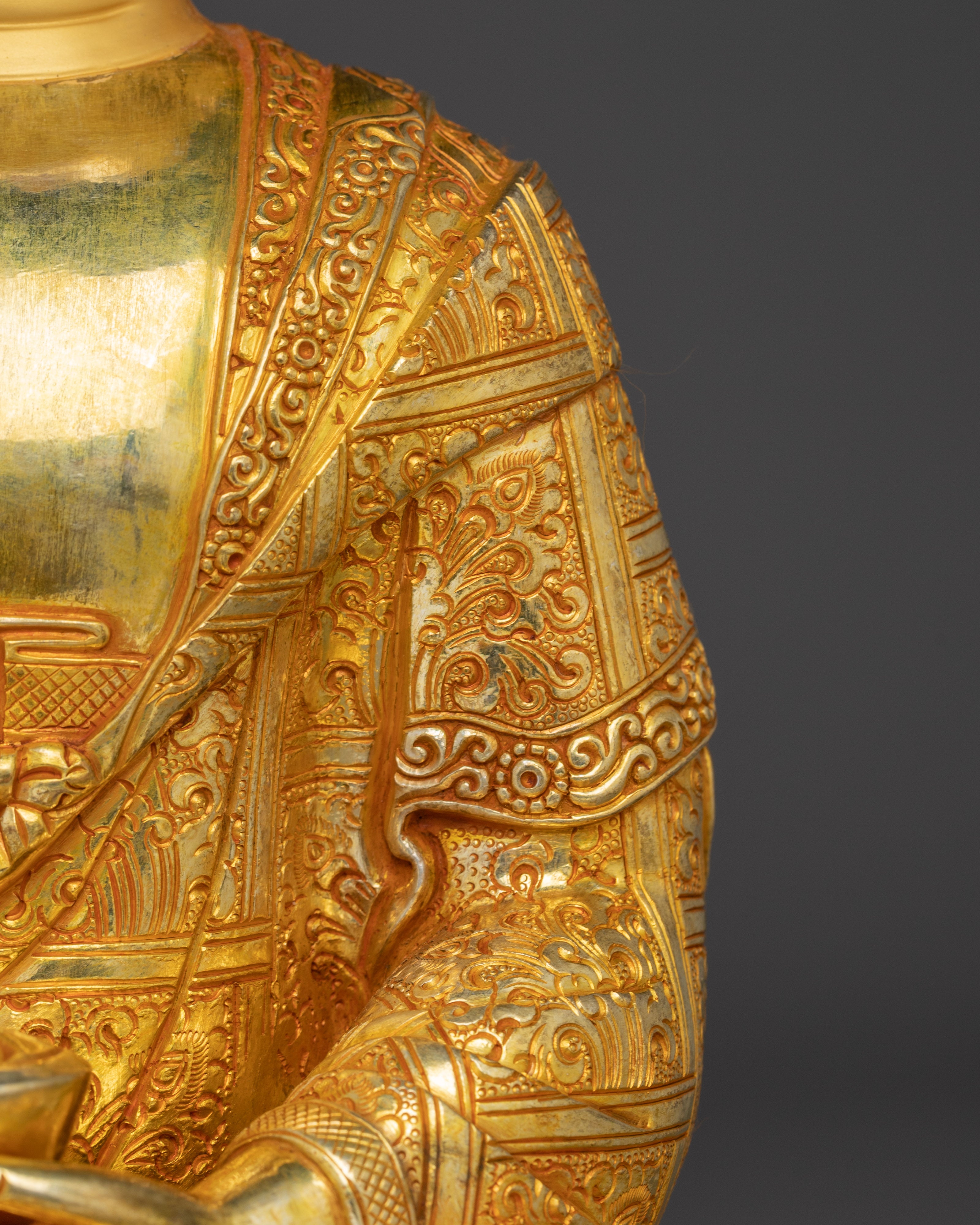 Radiant Statue of Shakyamuni Buddha | Dharma Decor for Altars