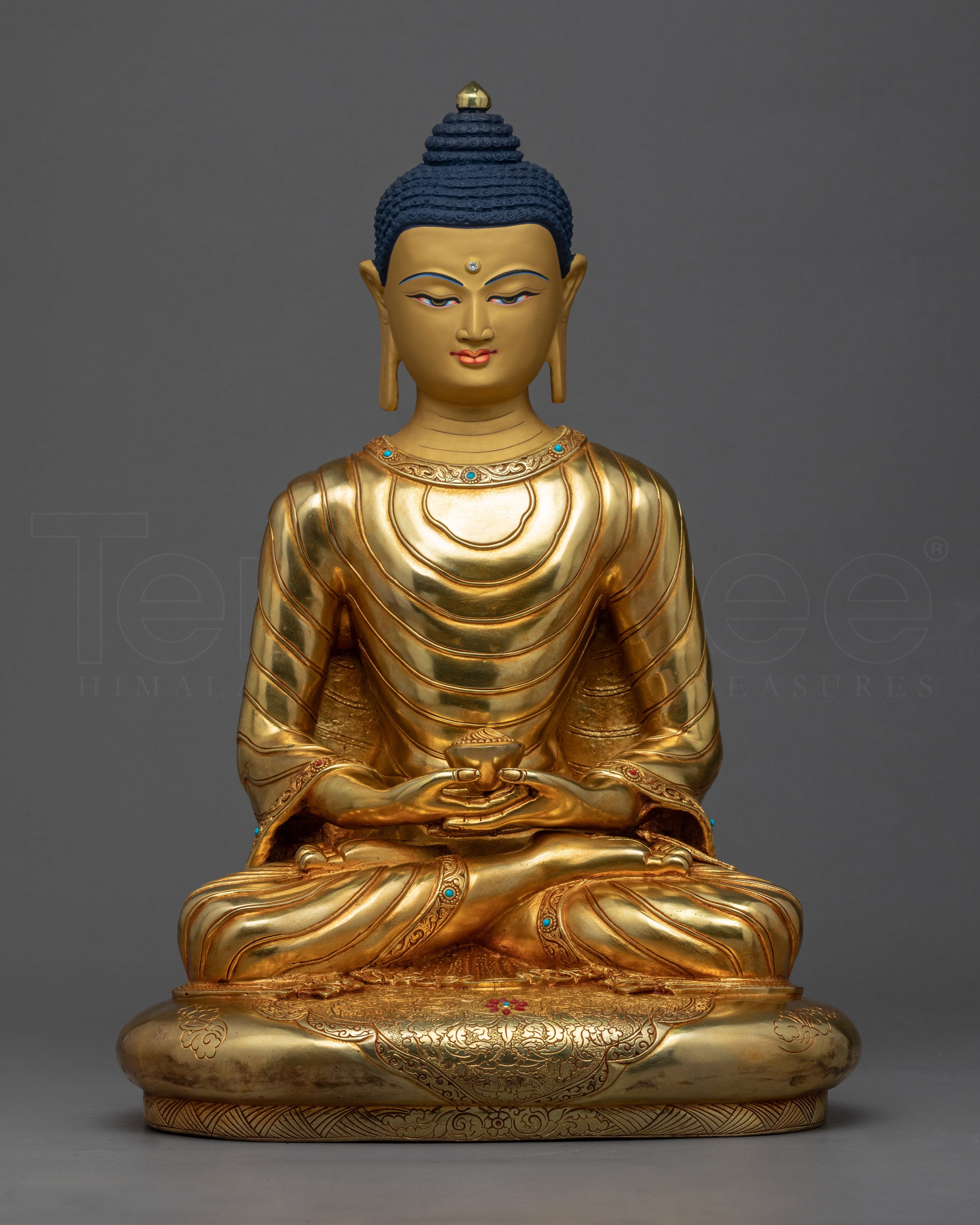 Amitabha Buddha Mudra | Traditionally Carved Buddhist Statue - Termatree