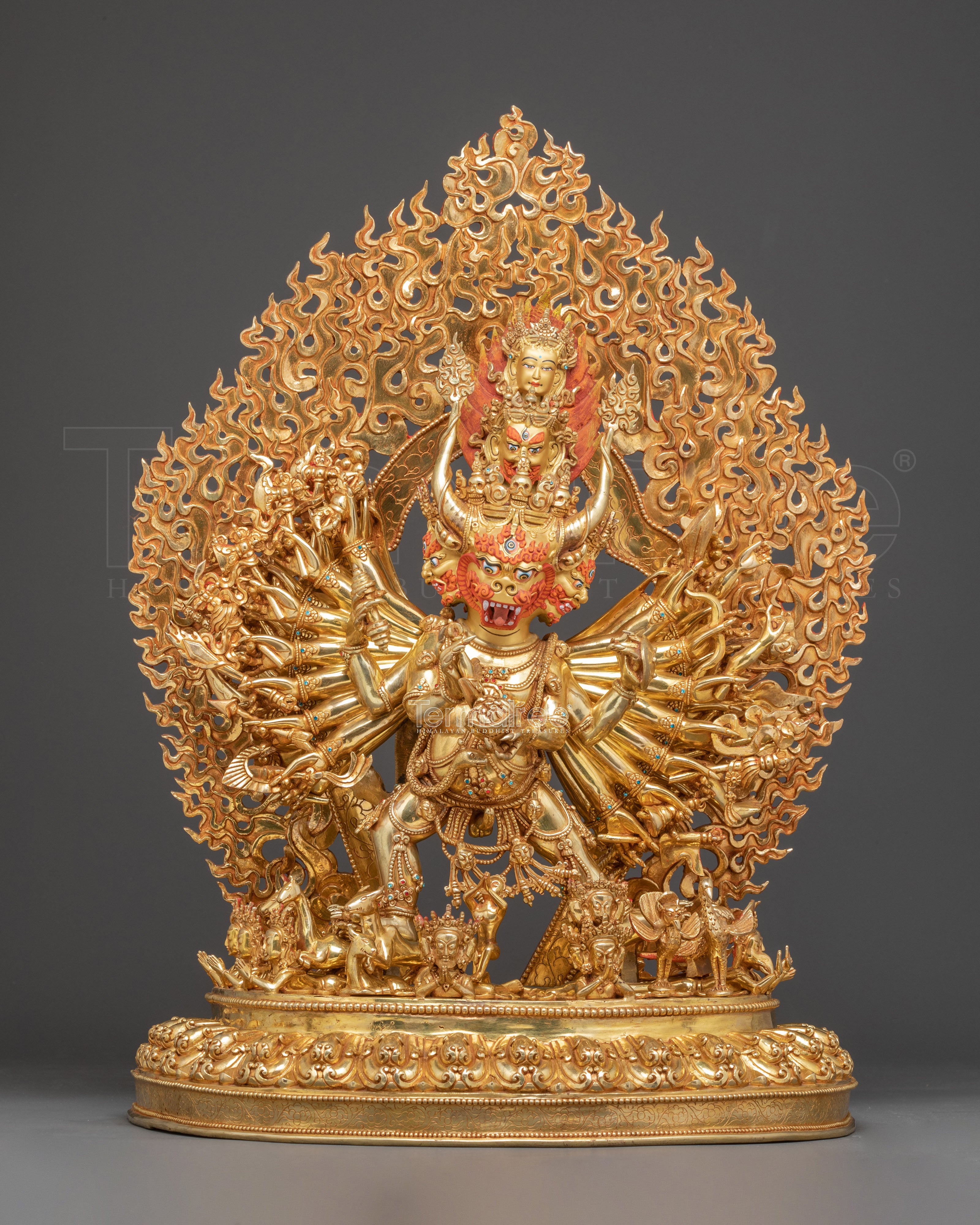 Statue of Yamantaka: Buffalo Headed Deity
