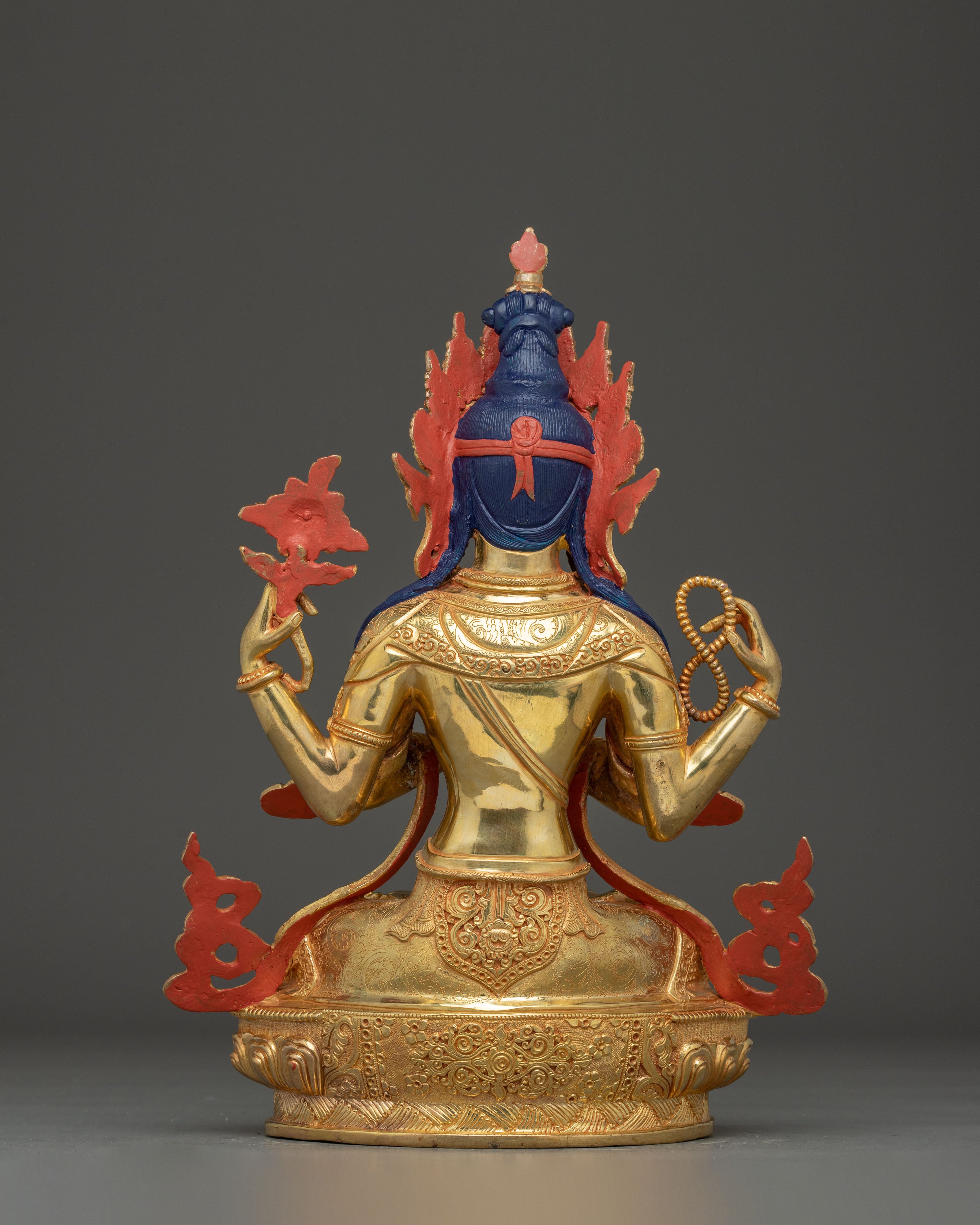 Sacred Chenrezig Statue: Tibetan Icon for Blessings