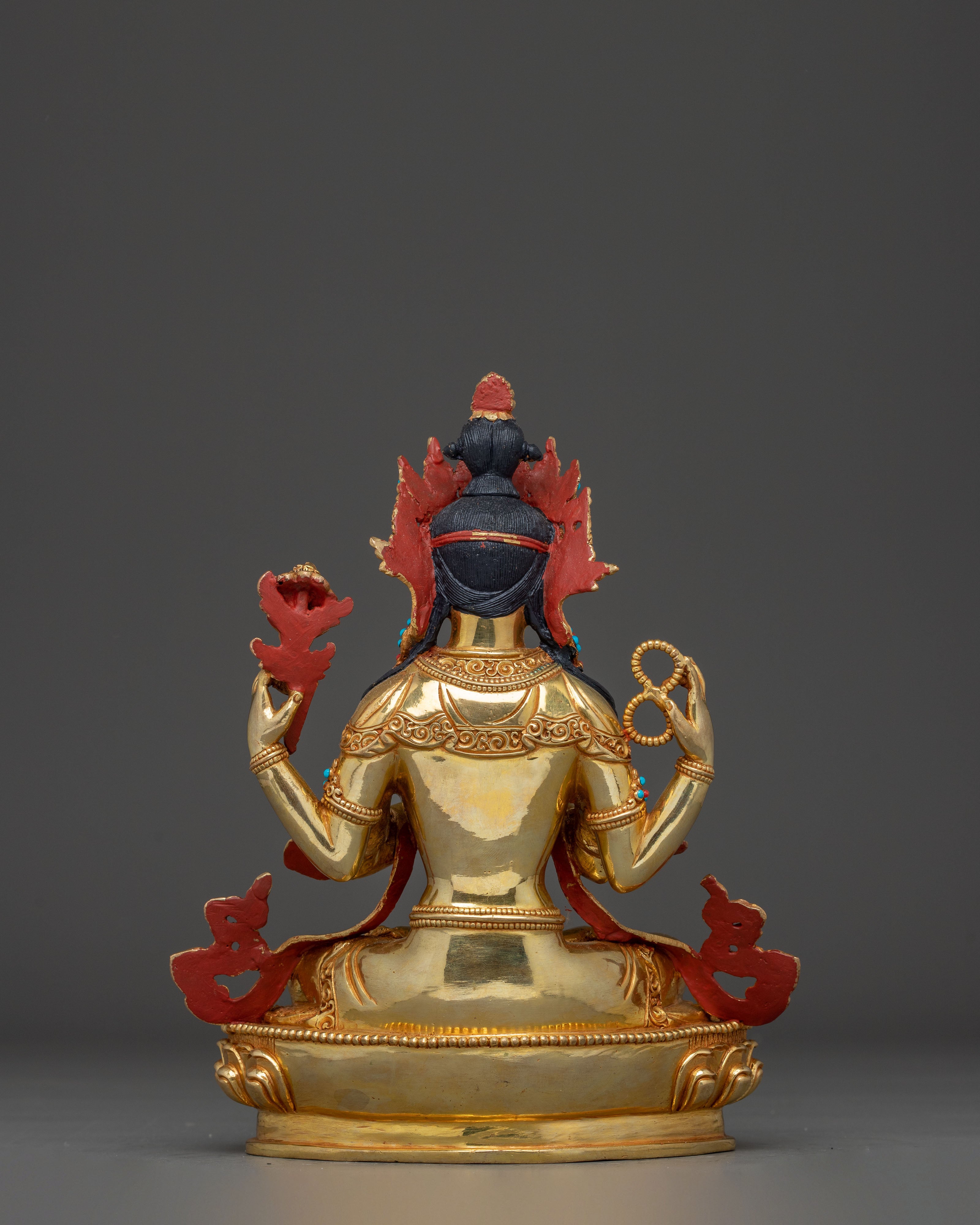 Handcrafted Chenrezig Statue: The Compassionate Bodhisattva